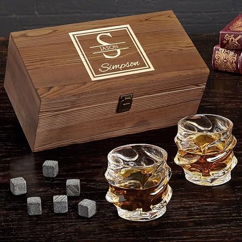 Miniatura 7 de Oakhill - Juego de caja de whisky personalizada (producto personalizado)