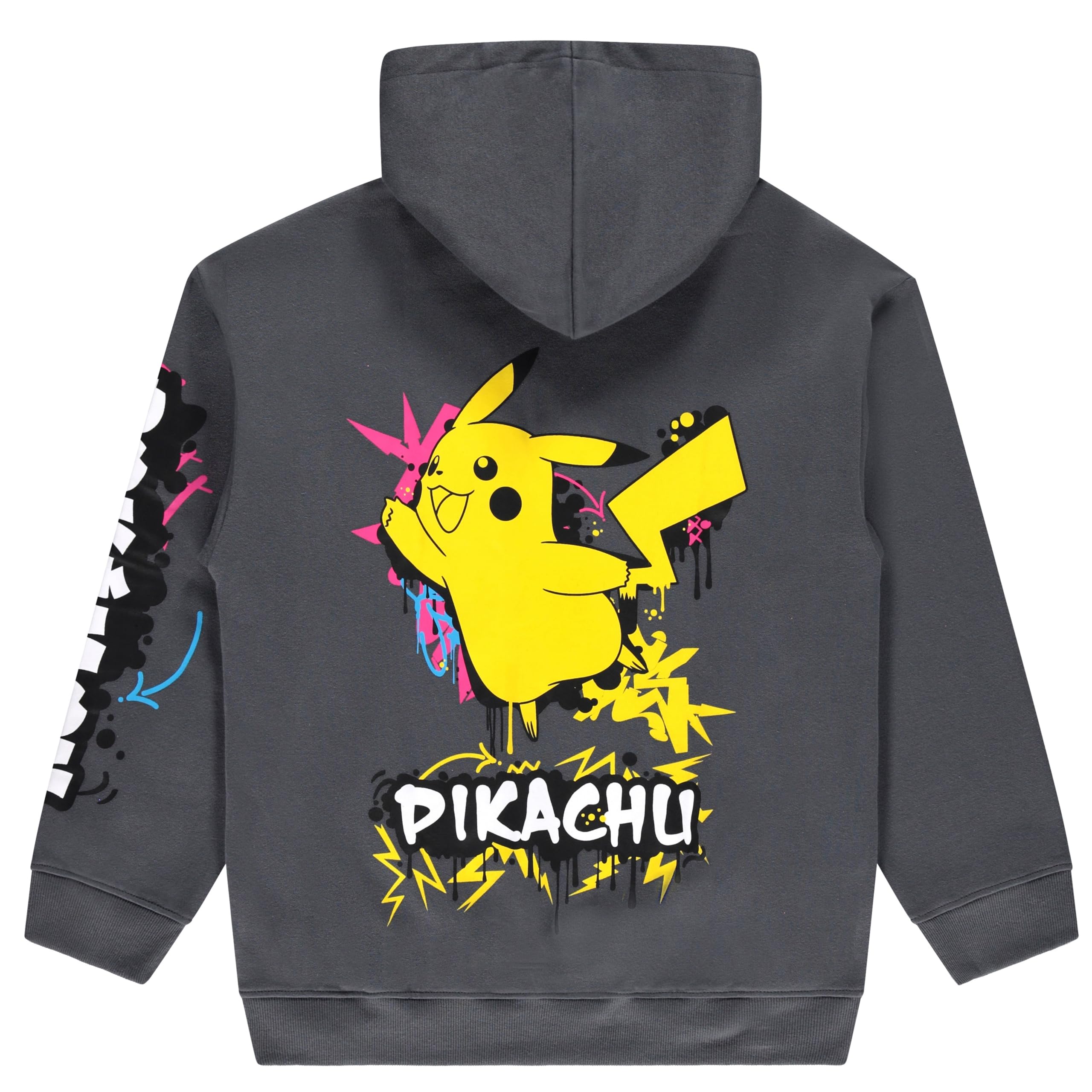 Mad Engine Pokémon Pikachu Jungen Hoodie und Jogger Set - Graffiti Graphic 2-teiliges Outfit XS - XL