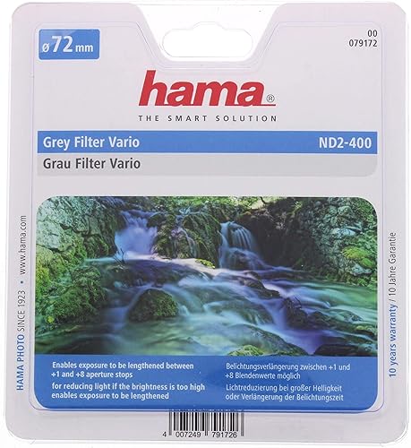 Miniatura 5 de Hama 79155 - Filtro de densidad neutra variable (2.165 in), color negro
