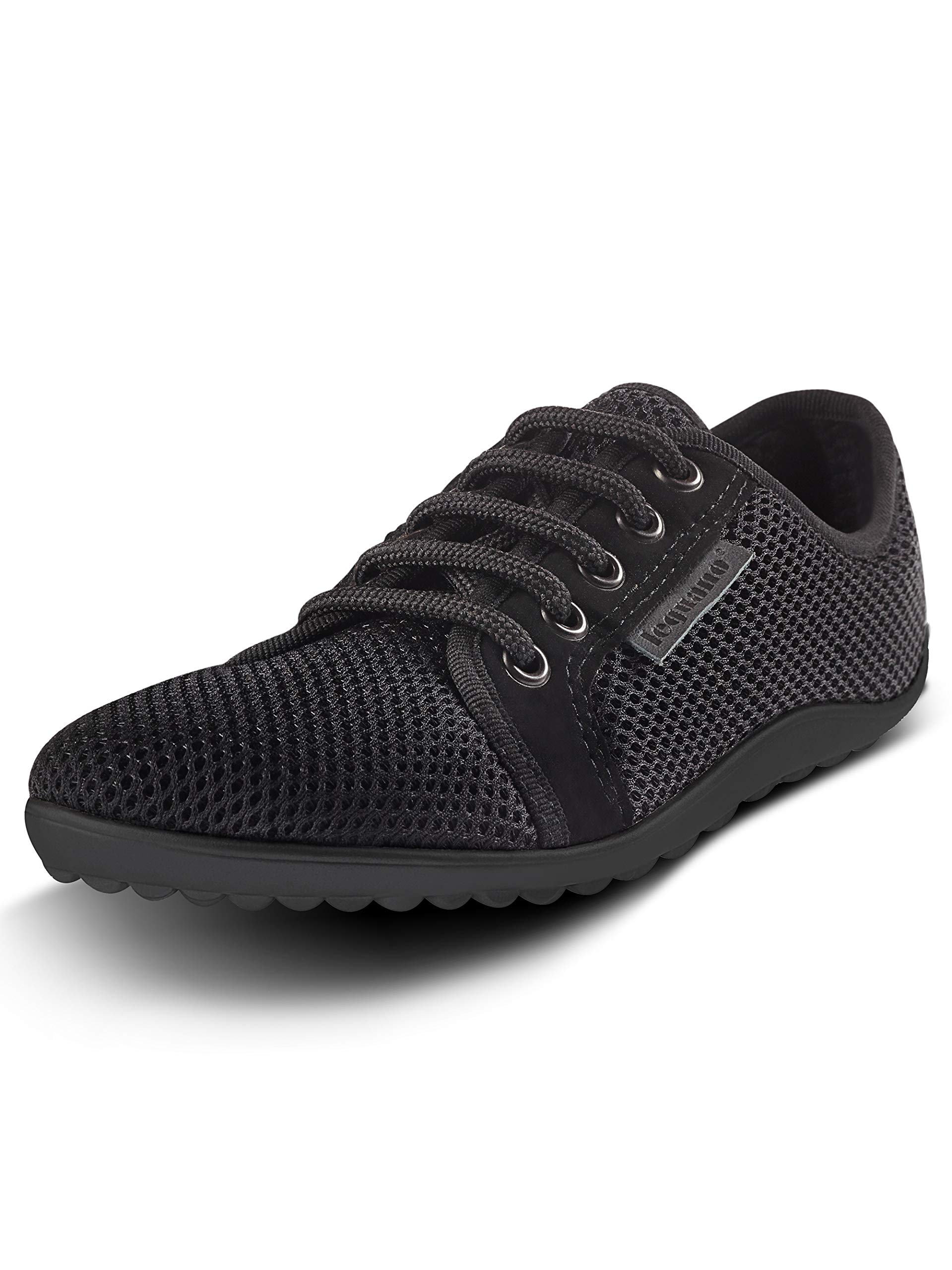 leguano Schnürschuh Aktiv – Lavaschwarz, Schwarze Sohle, 42 EU
