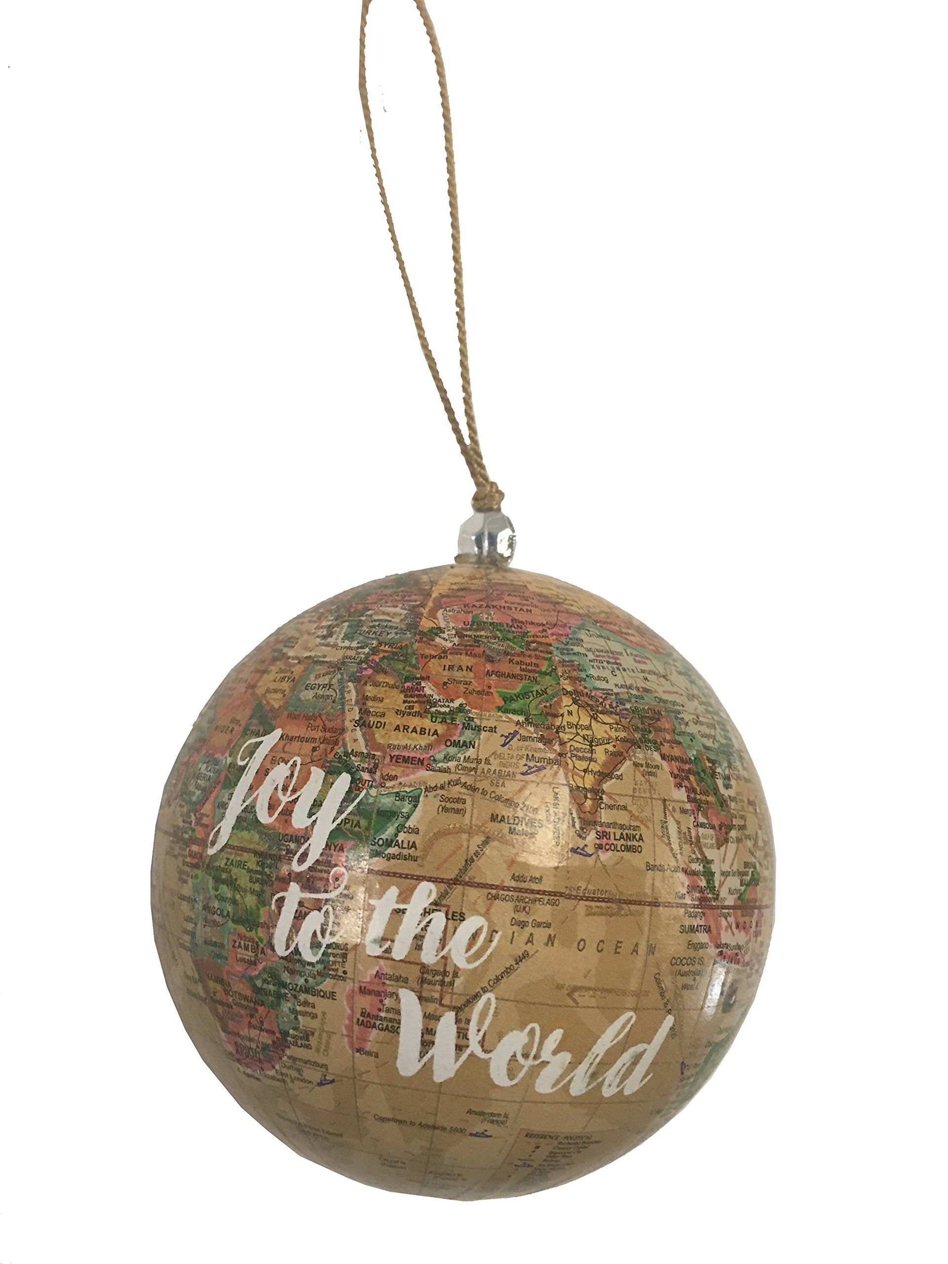 Artistix Christmas ShoppeJoy to The World Globe Christmas Ornament Bundle with Gift Tag