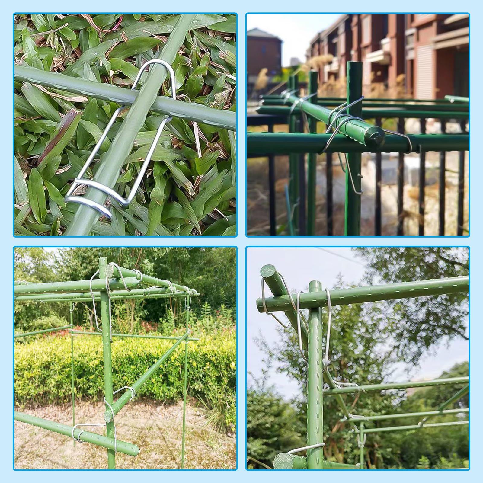 Amazon | RICISUNG 菜園クロスバンド 50本入 園芸 支柱 固定