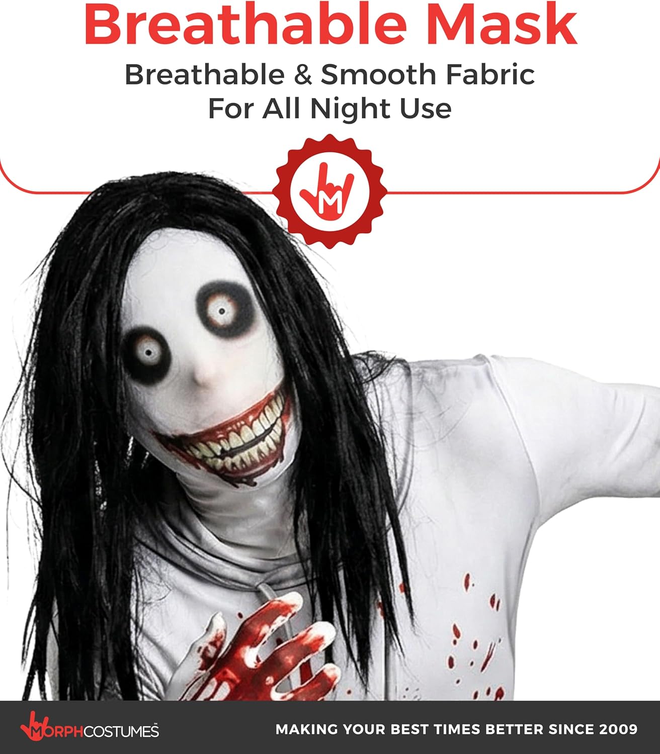 Morphsuits mens Mens Jeff the Killer Costume