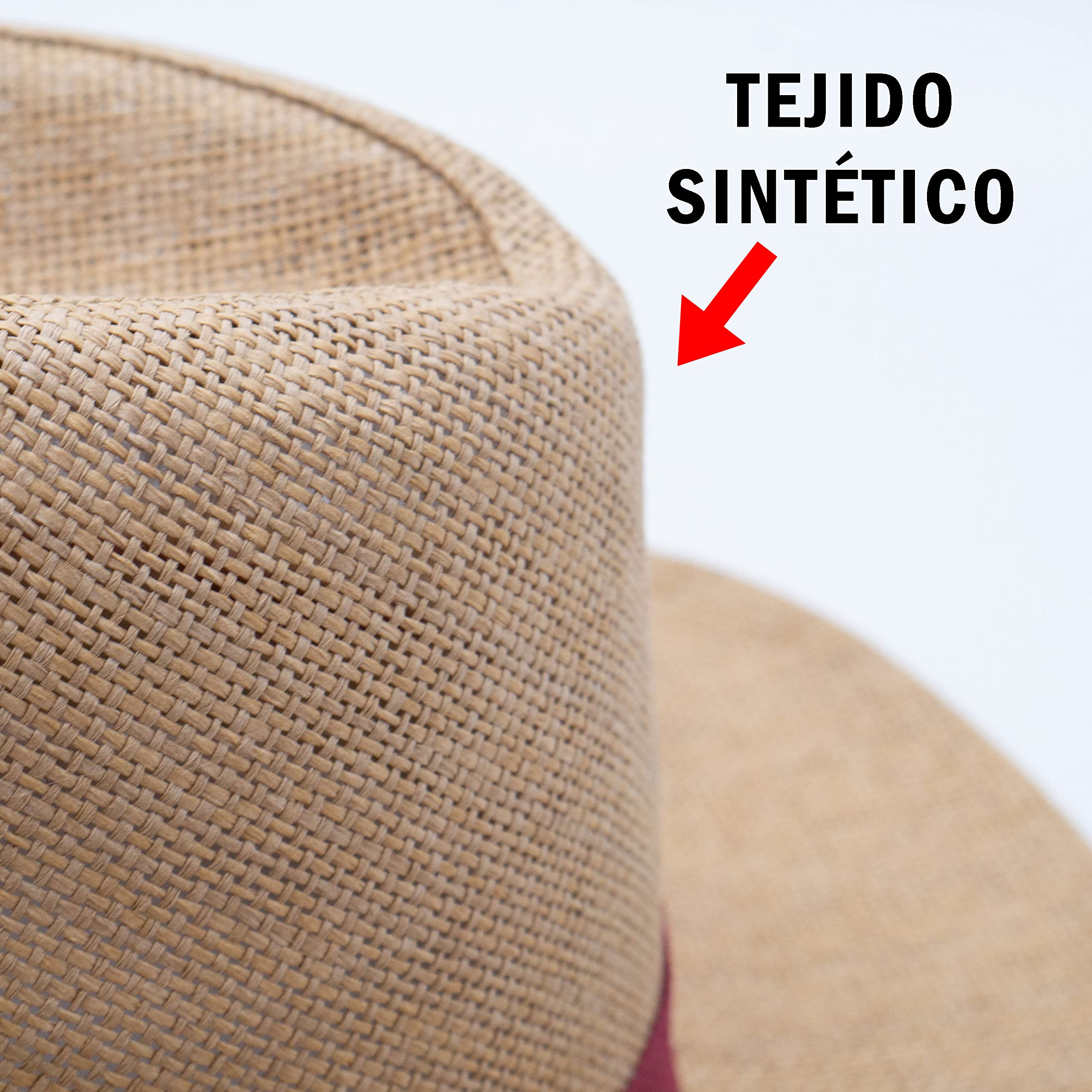 Pack de Sombreros Personalizados Panamá – Gorros de Paja con Tu Logo o Frase en la Cinta - Modelo Acapulco para Hombre y Mujer - En Tono Marrón o Beige