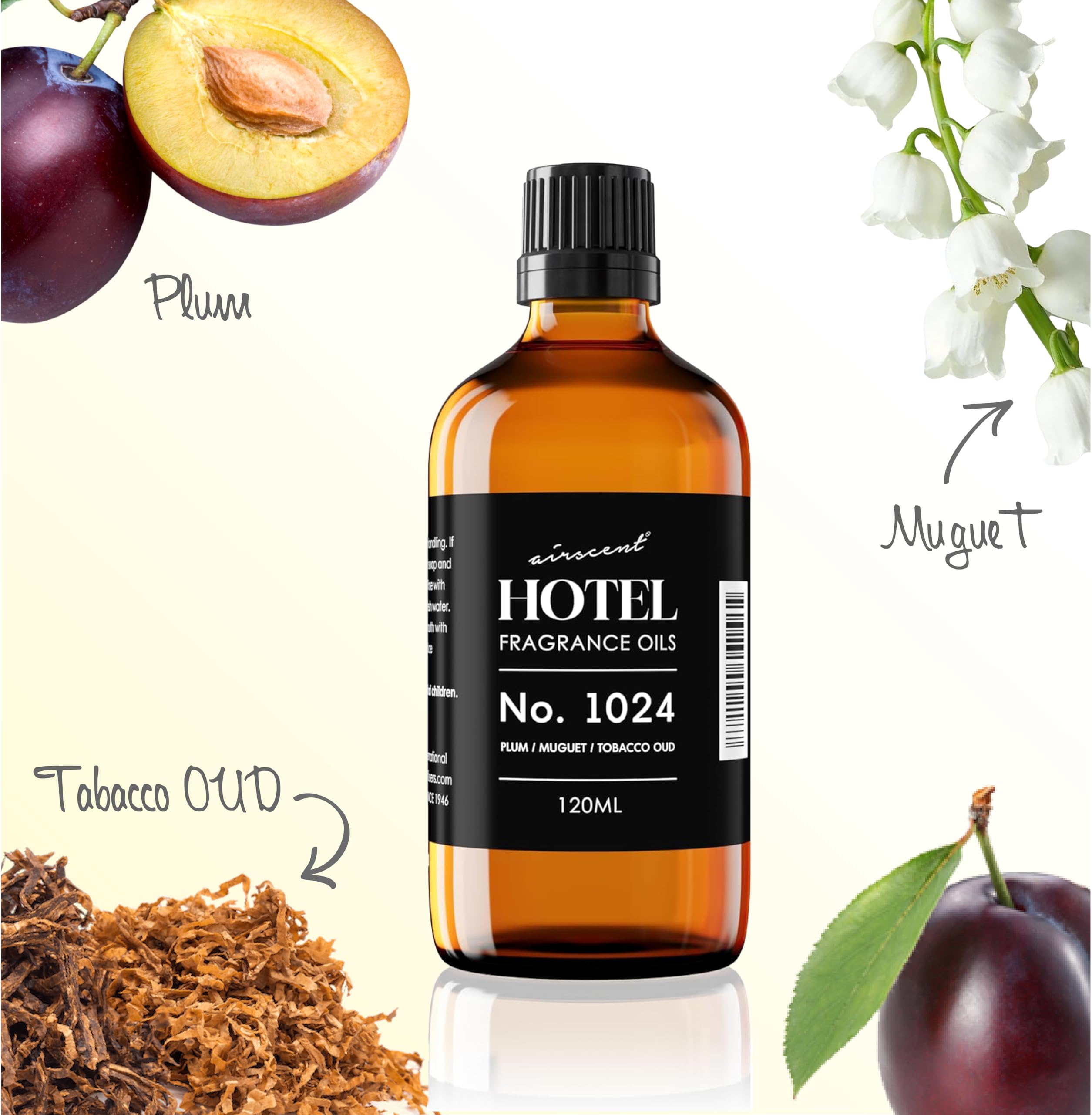 Amazon.com: AirScent Hotel Diffuser Oil No. 1024 Inspired by JW M. Hotel -  Plum Muguet Tobacco Oud - Hotel Scent Dupe