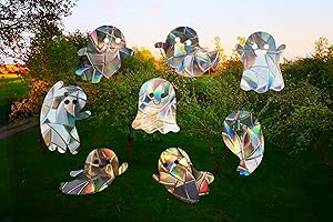 Exquisite 8 Ghost Suncatchers: A Window to a Rainbow of Cheer