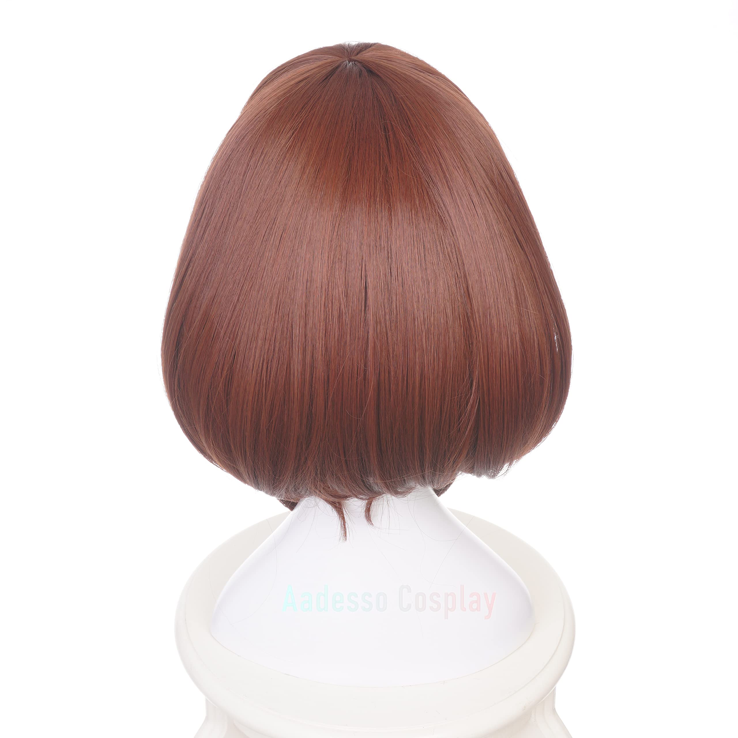 Aadesso Anime Ochaco Uraraka Cosplay Brown Wigs Short for My Hero Academia Cosplay Halloween Wigs