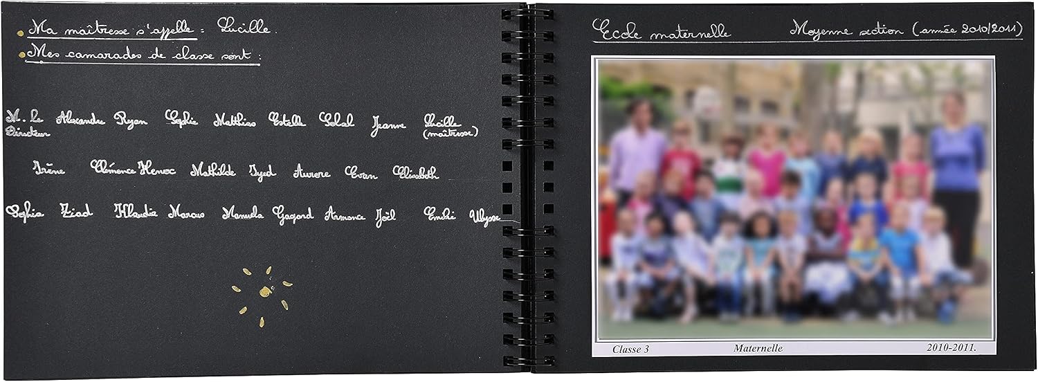 Exacompta Candy Blue Spiral Photo Album, Multi-Colour, 32 x 22 x 3 cm