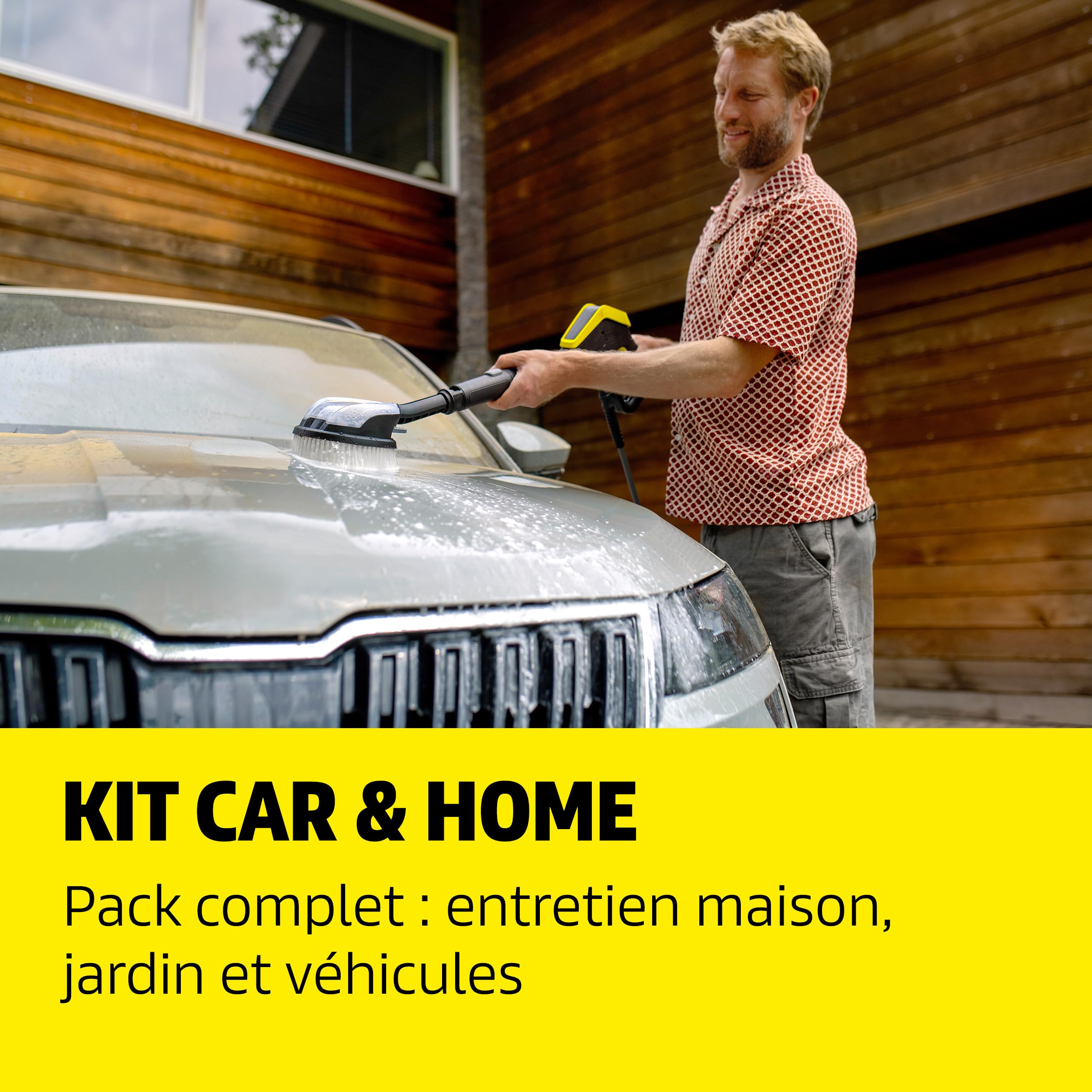 Kärcher Nettoyeur Haute Pression K 7 Comfort Premium Connect Car & Home, Pression Max. 180 Bar, débit : 600 l/h, Surface : 60 m²/h, Enrouleur de Flexible, contrôle Via Application, Car & Home Kit