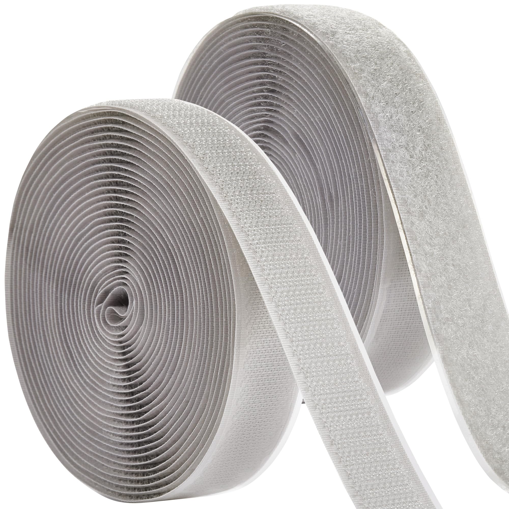 Tiras adhesivas para tela, sin coser, para ropa, cortinas, resistentes, de doble cara, sin costura, color gris