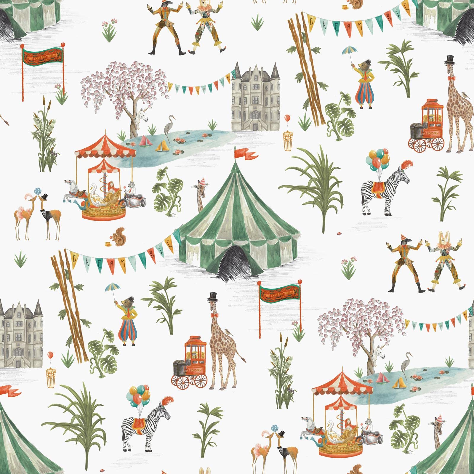The Chateau by Angel Strawbridge Wallpaper Le Cirque du Chateau CIR/MUL/WP