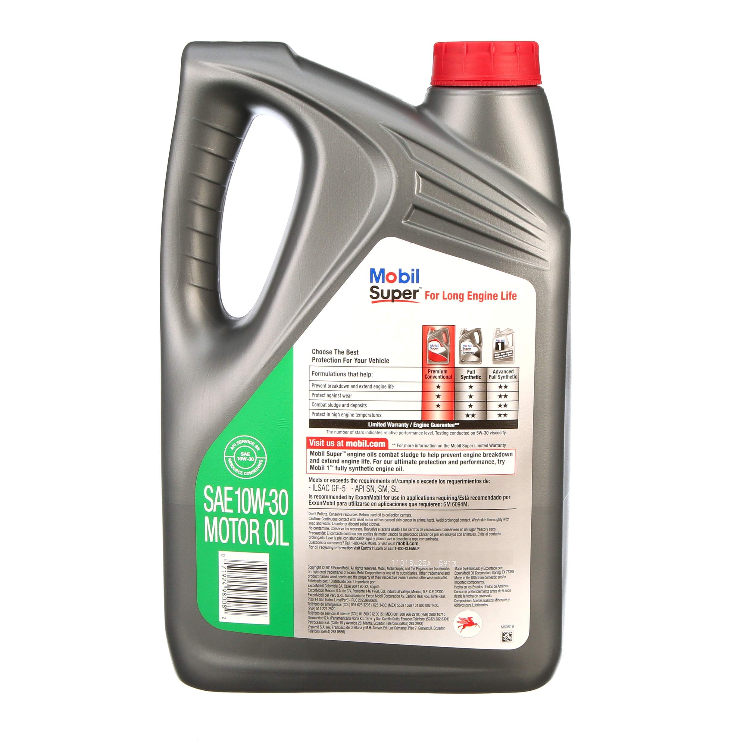 Mobil Super 10W-30 Motor Oil