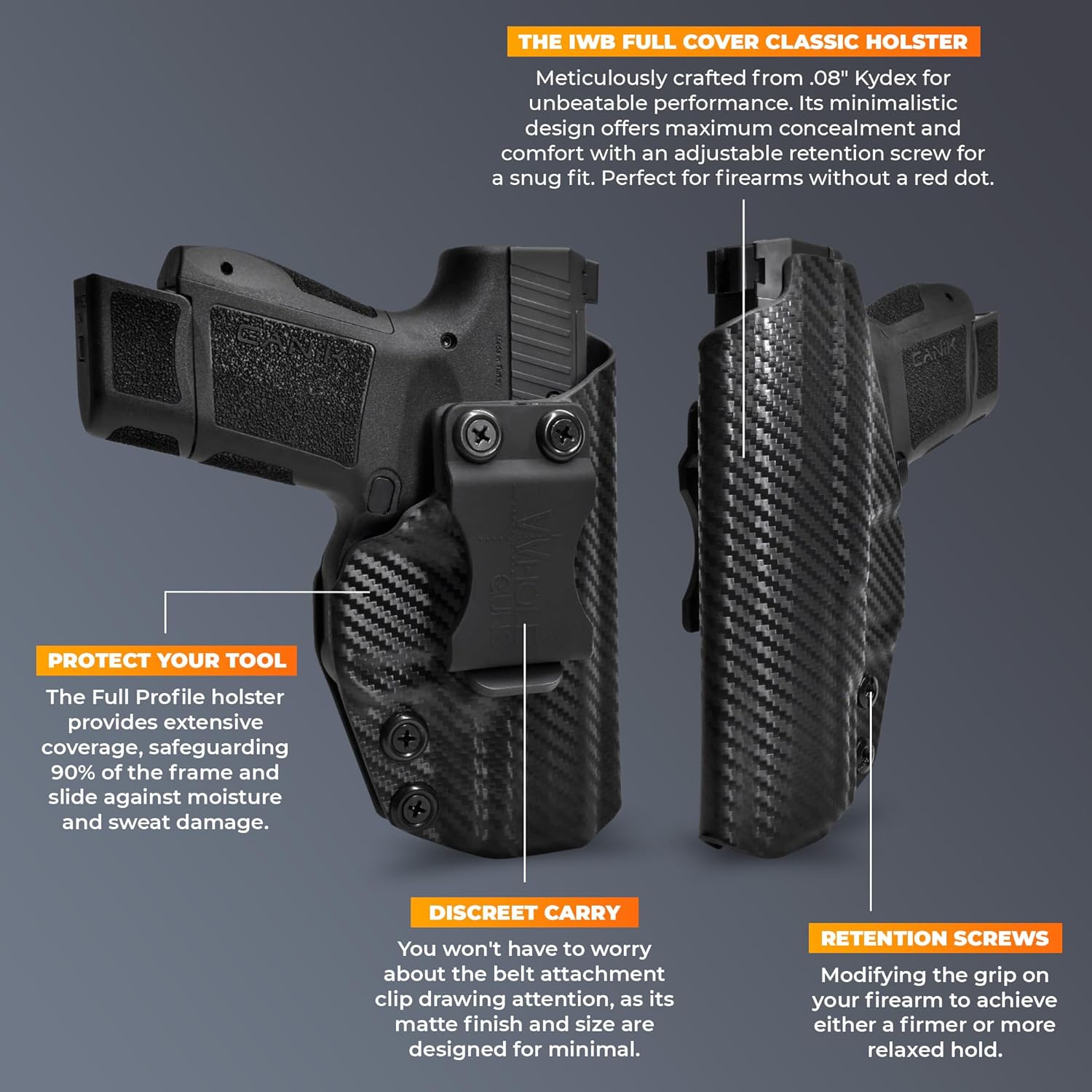IWB Full Cover Classic - Inside The Waistband Holster - fits Stoeger STR-9C