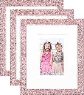 8x10 Glitter Picture Frame Set of 3, Stylish Sparkling Photo Frames with...