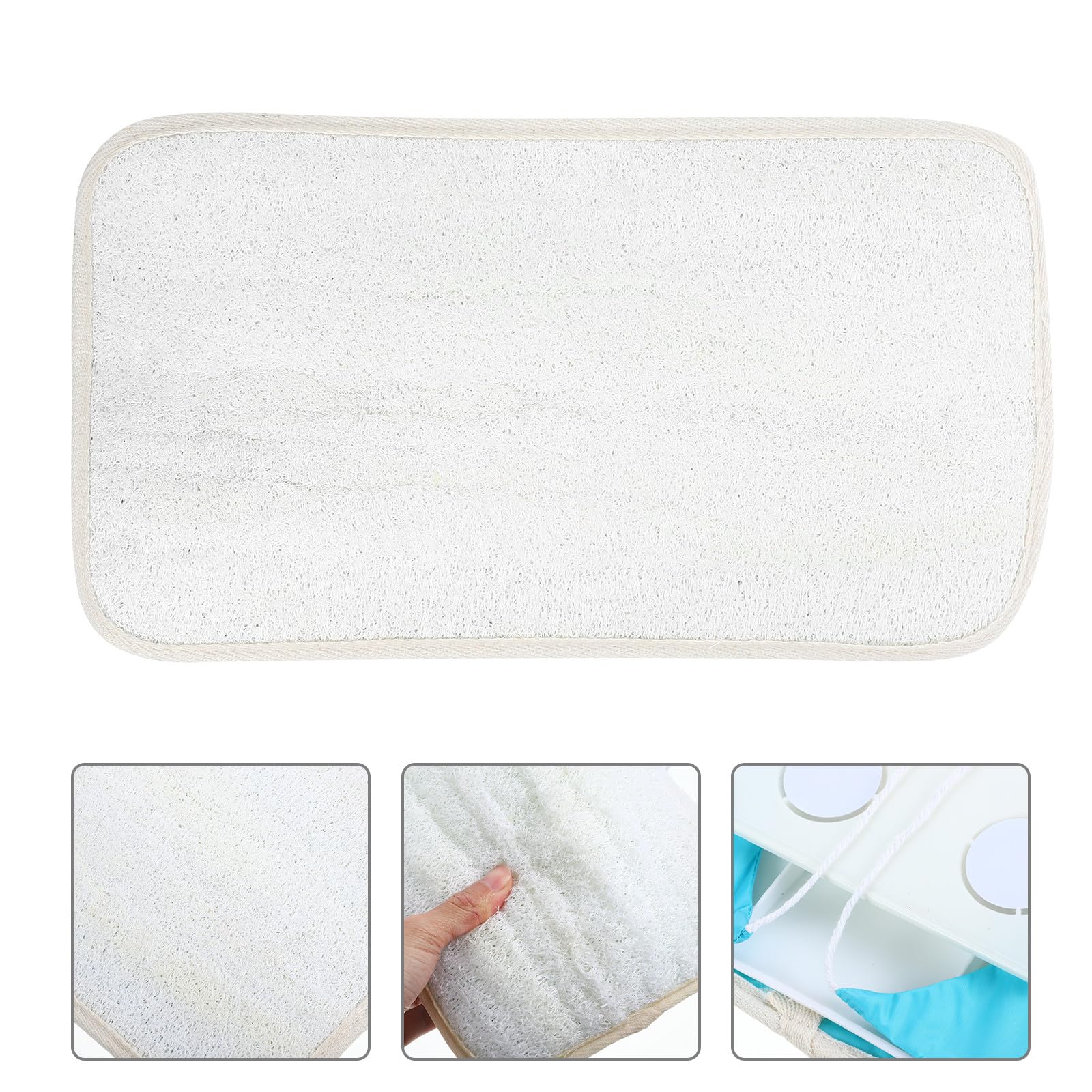 GANAZONO Wand Massagematte Rücken aus Luffa mit Badeschwammkissen Porentiefe Reinigung und Durchblutungsförderung Sicher und Einfach für Bad und Körperpflege Zufällige Zufällige Farbe