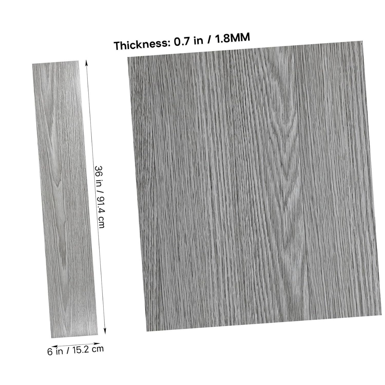 LALAFINA Sticky Floor Tiles 36 Pack Self Adhesive Wood Laminate Planks Peel Stick Vinyl Sheet Non-Slip Floor Sticker