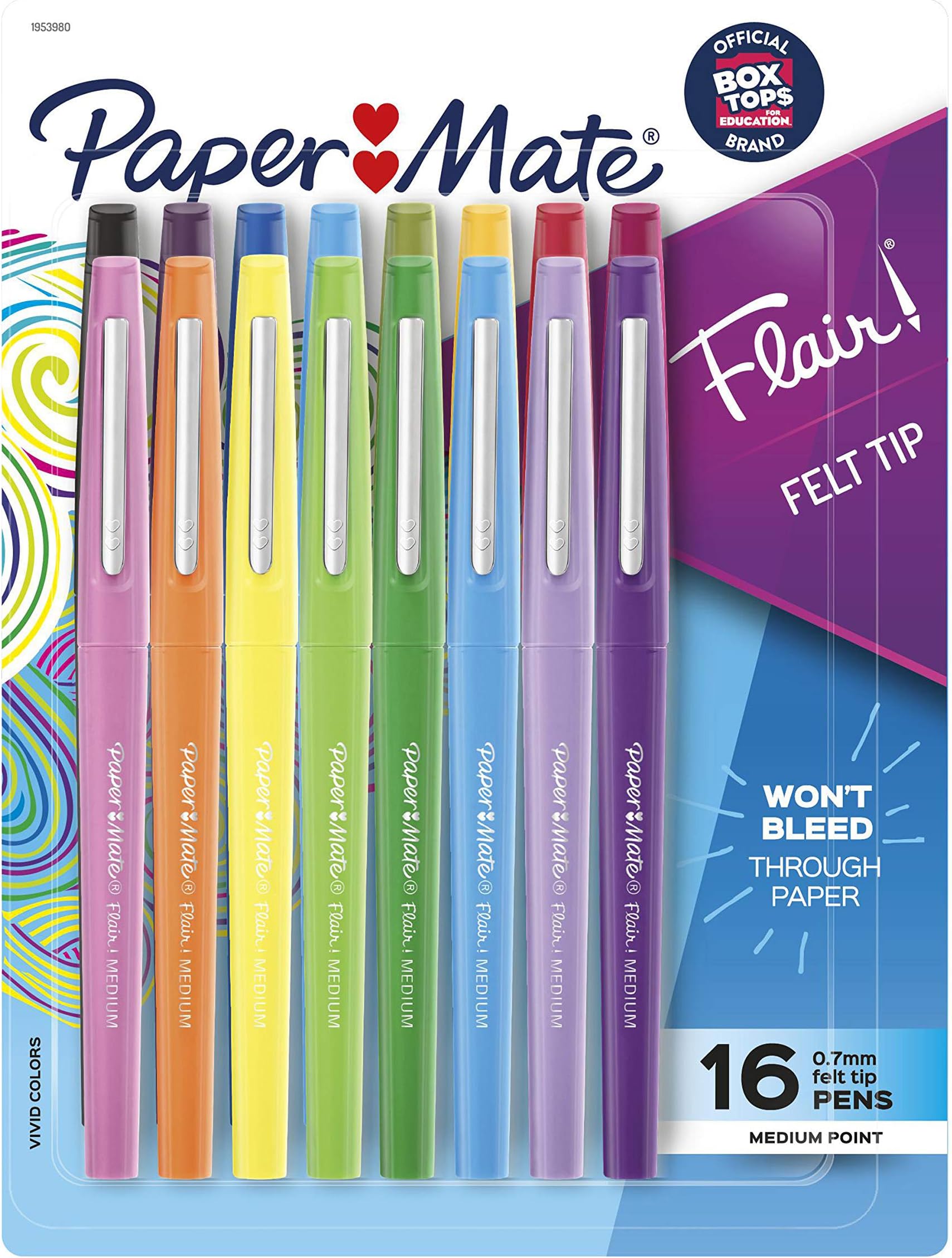 Paper Mate Flair Felt Tip Pens, Medium Point (0.7mm