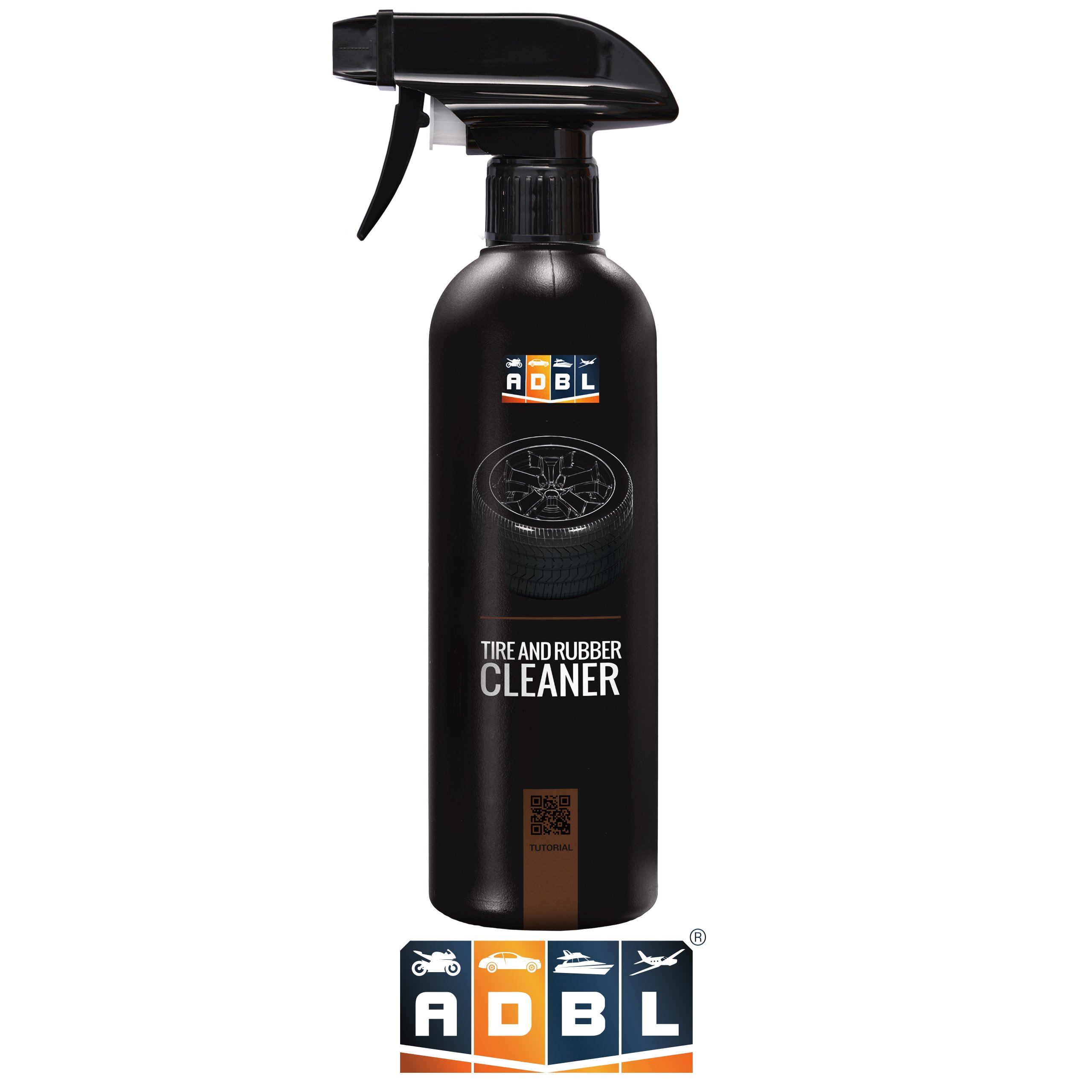 ADBL Tire and Rubber Cleaner (1L) – Leistungsstarker Reiniger für Reifen und Gummi – Entfernt mühelos Schmutz, Fette und Reste von Pflegemitteln – Vorbereitung für Reifenpflege & Dressings