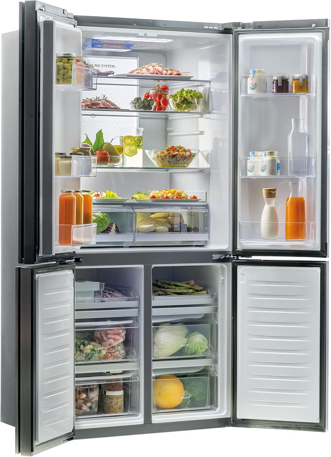 Haier CUBE 90 SERIE 7 HTF-710DP7 Frigorifero/FRENO FRIGO FRIGO FRIGO FRONTA/ABT/Humidity Zone/Dry Zone/Dry Zone/Day Light/Total No Frost [Classe di efficienza energetica A++]