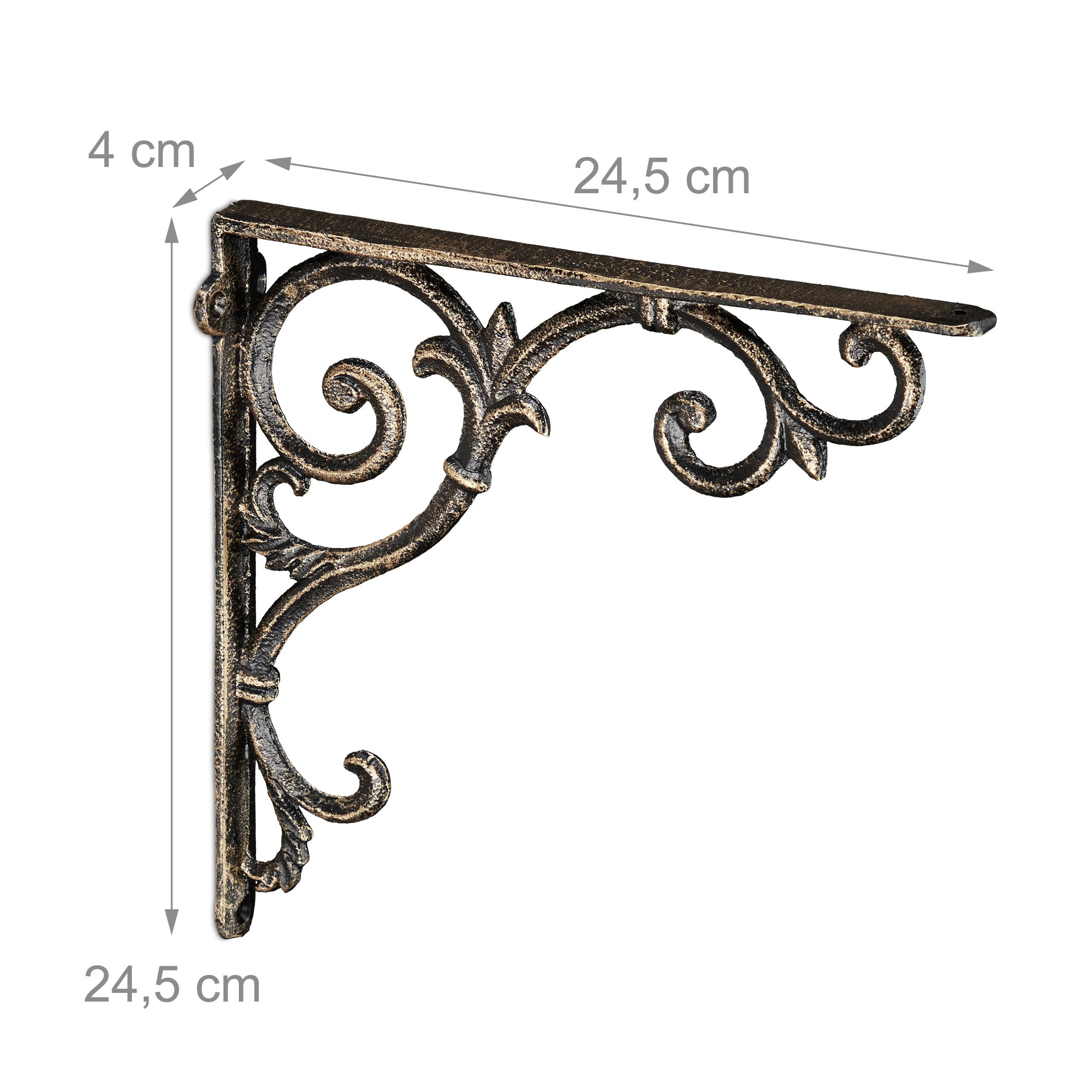 COPPIA Di Staffe Di Supporto Per Mensole Da Parete Rustiche