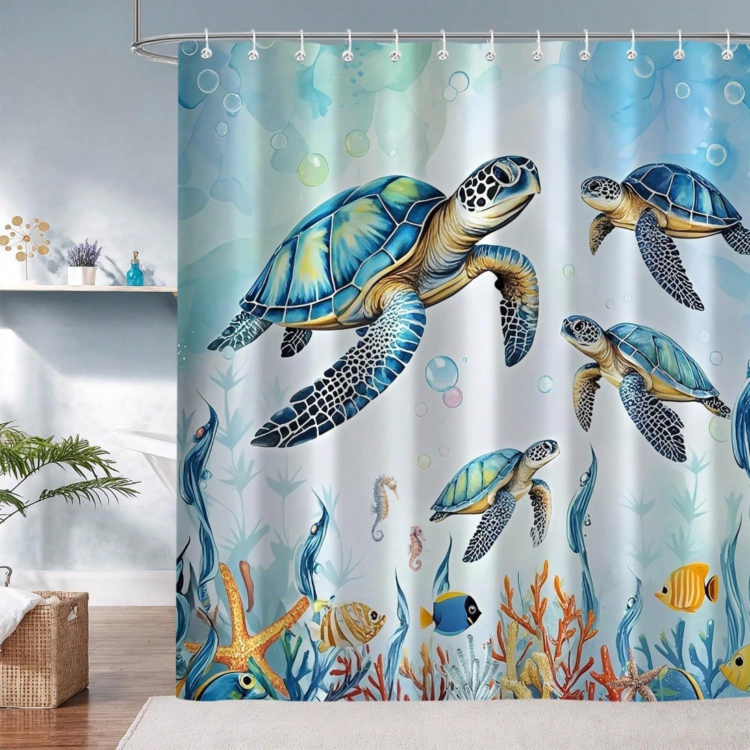 GLKSDLPO Modern Shower Curtains, Minimalist Aesthetic Bath Curtain For Bathroom Decor Waterproof Bathtub Curtain With Hooks(75x200cm/30x79in(WxH)