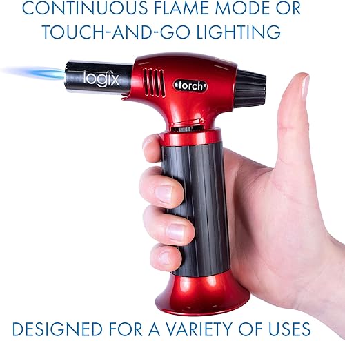 Miniatura 4 de LOGIX 20911 - Encendedores de antorcha, antorcha de cocina para crema brûlée, butano recargable, mini, antorcha culinaria