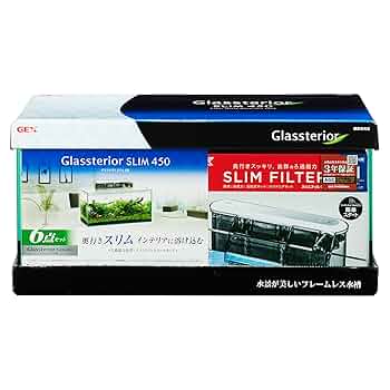 GEX グラステリア スリム450 ＆ クリアLEDフラッティ4052 セット Amazon.co.jp: ジェックス GEX クリアLED フラッティ 4052 BK