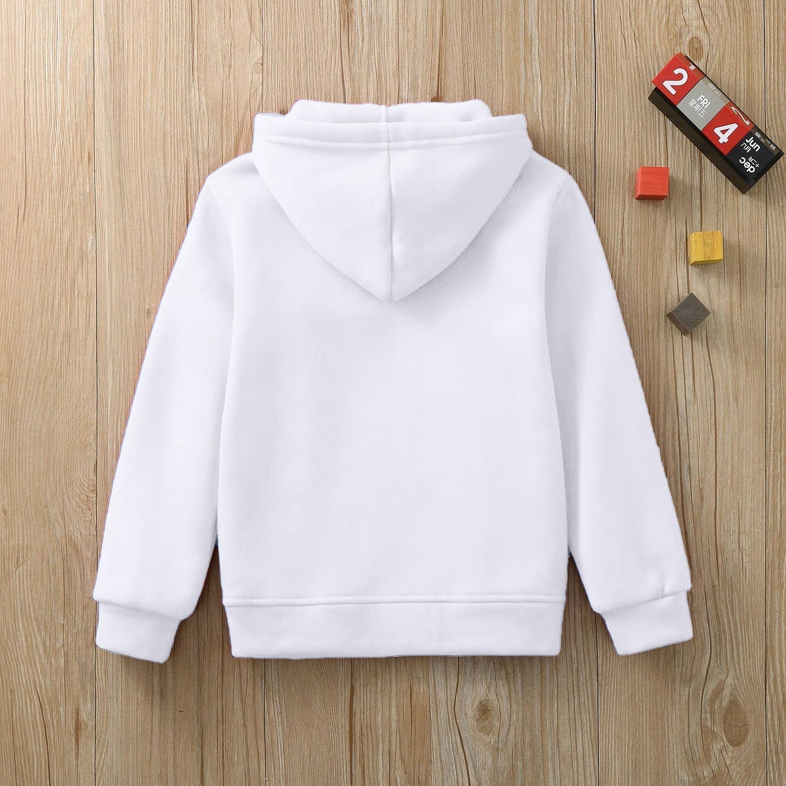 Sudadera Color sólido Zip Chaquetas Larga Sudadera con Capucha Top Mangas Niñas Niños Niños Abrigo y Chaqueta Chándal Hombre