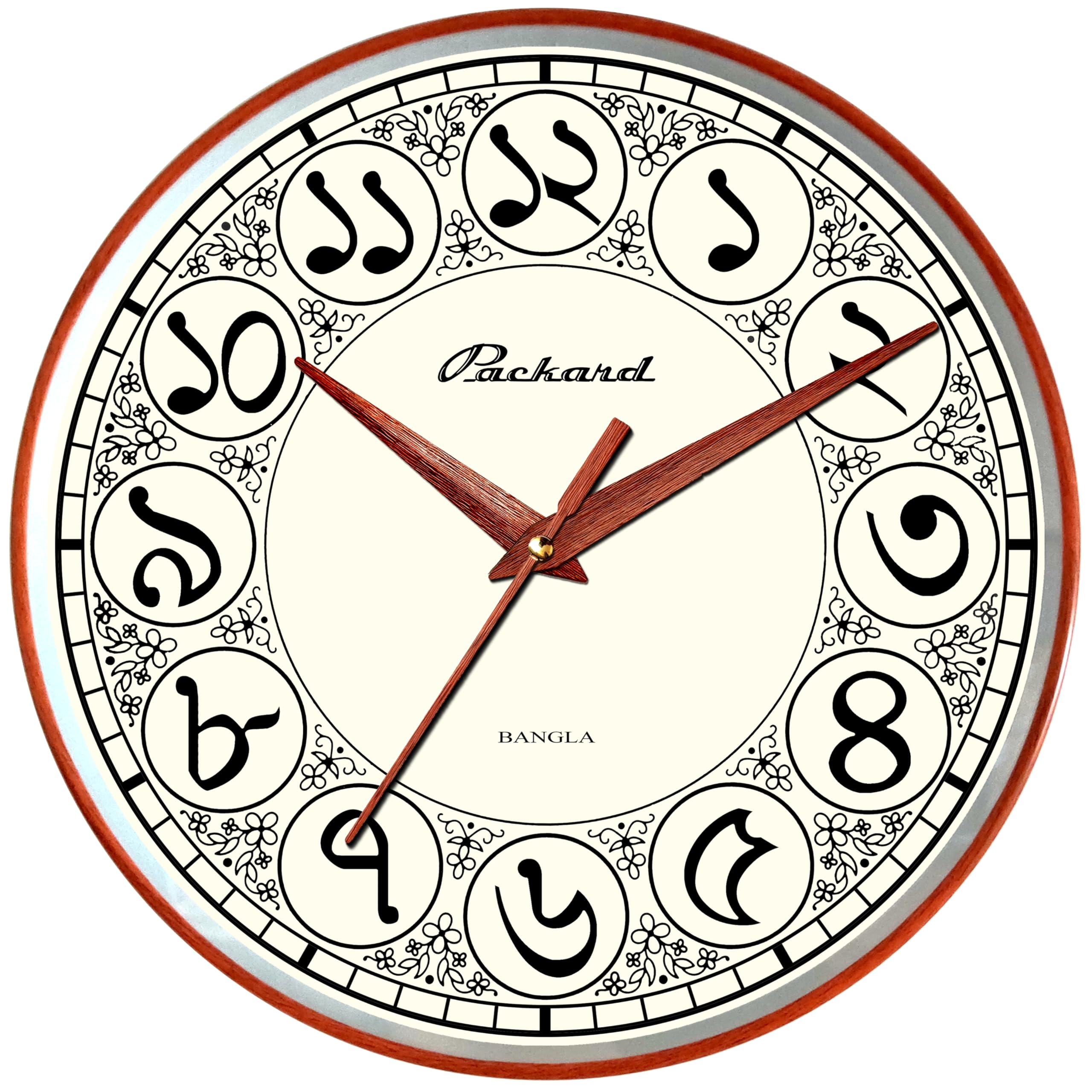 Packard - LC 211 Indian Language Wall Clock (Bangla, 30 cm)