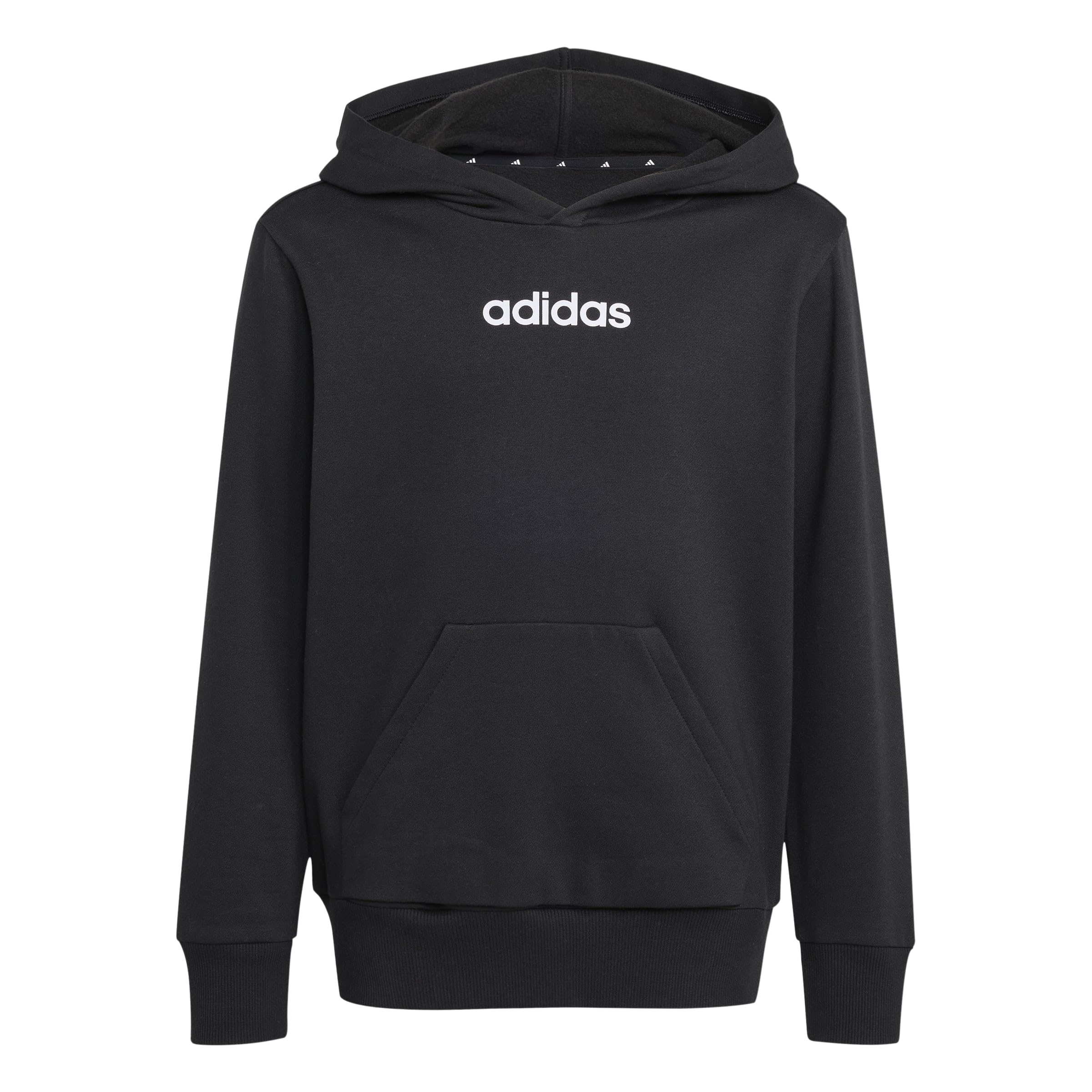 adidas Unisex Kids Essentials Hoodie Sweatshirt, white/black, 9-10 Years