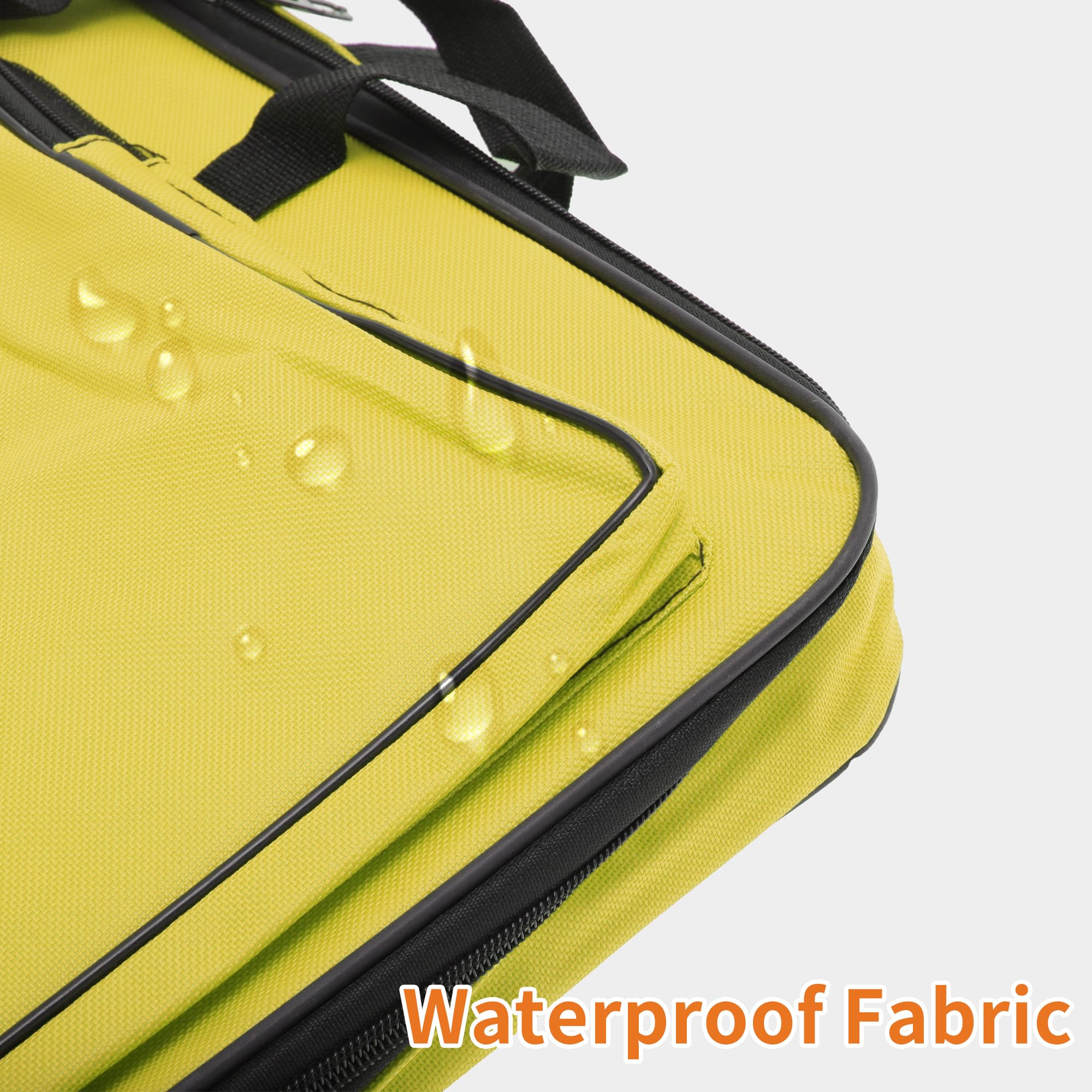 Borsa Per Portfolio Artistico Giallo 1pc Per Trasporto Protezione | Borsa Realizzata In Tessuto Oxford, Dimensioni 50x39 Cm, Tasche Multiple, Spallacci Regolabili, Robustezza E Stile
