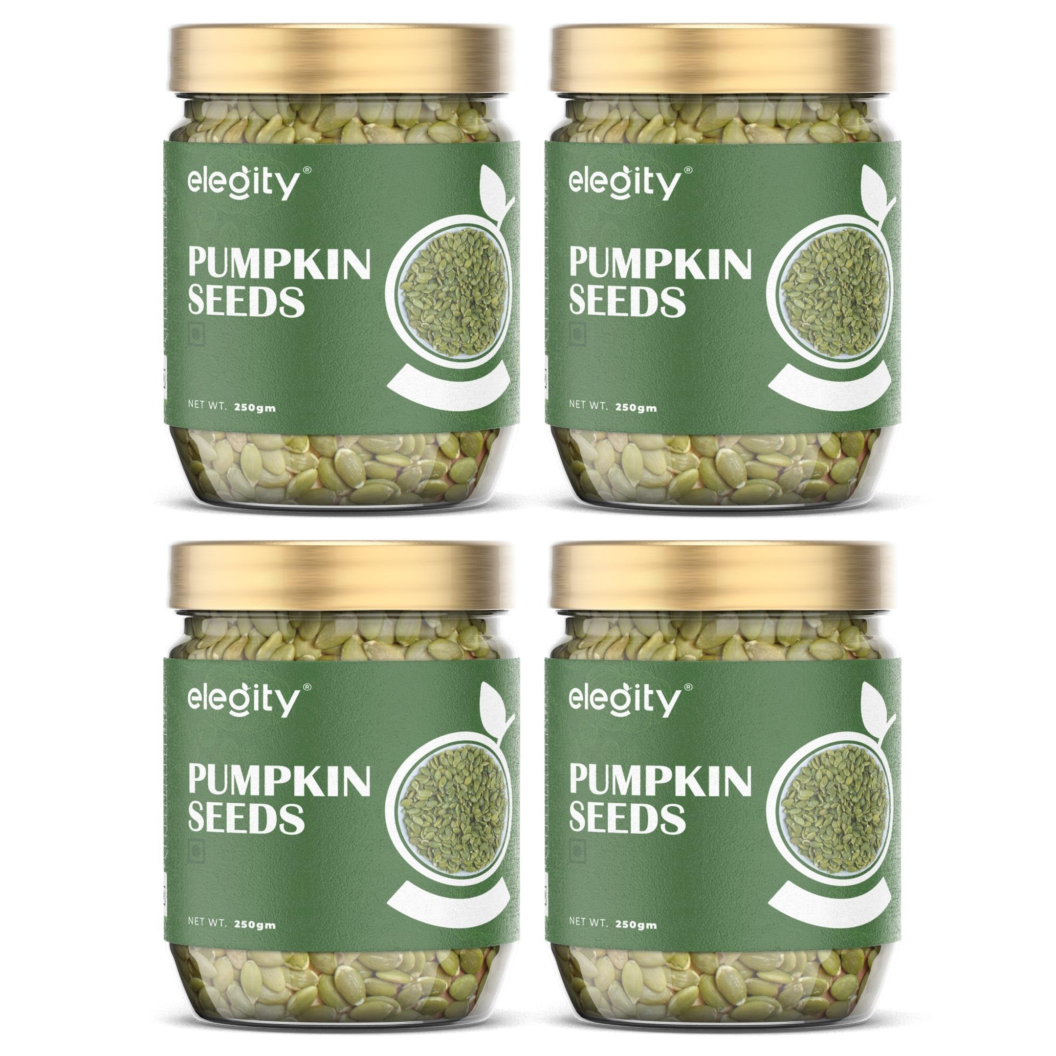 Elegity Pumpkin Seeds Pack of 4 (250 gm each) | Nutrient Packed Snack | Healthy Plant-Based Diet | Premium Keto Seeds with Fiber & Protein | Ideal for Weight Management | All-Day Snacking | Fresh and Crunchy (B0CSD9J9P3) Amazon Price History, Amazon Price Tracker