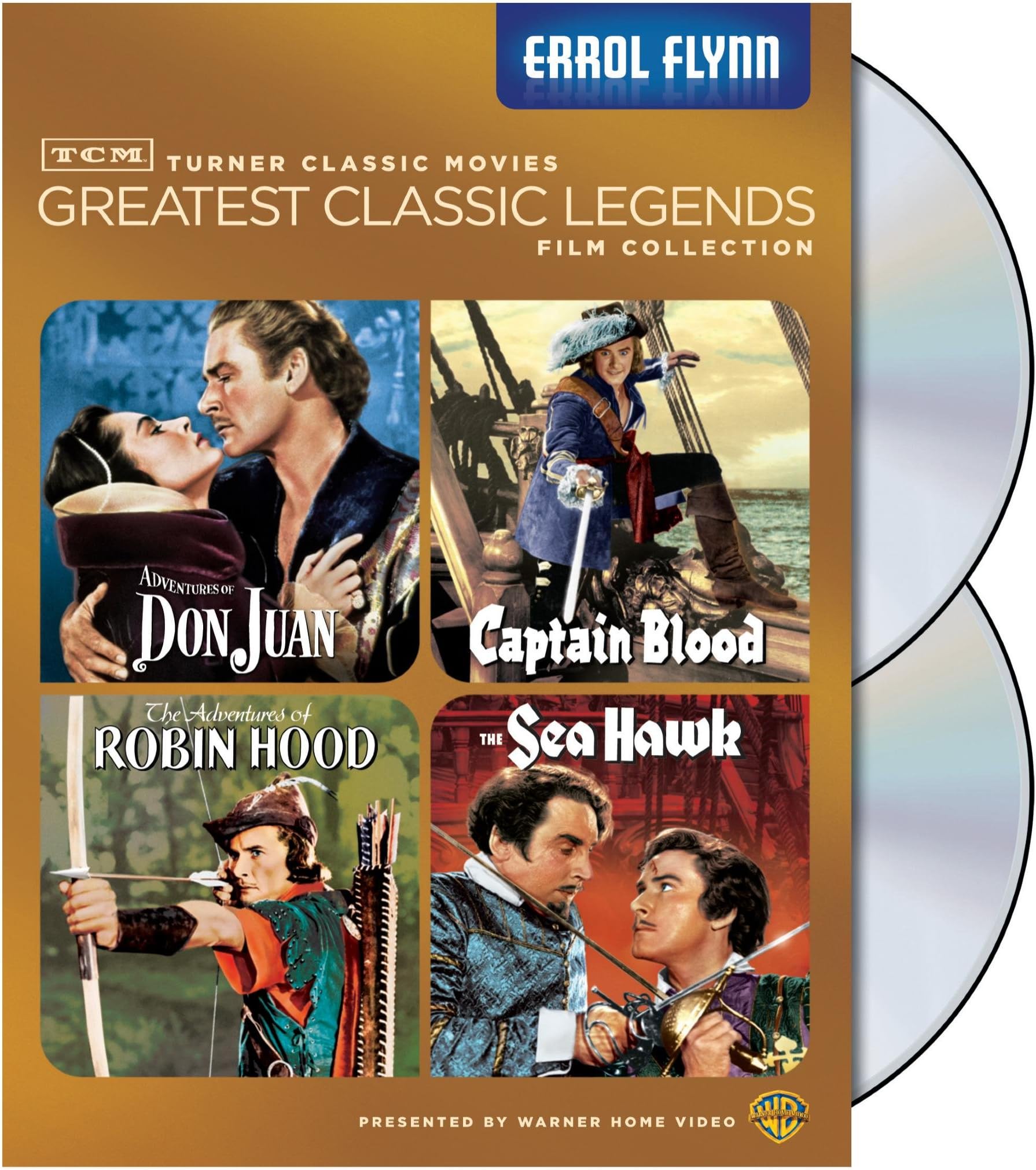 TCM Greatest Classic Film Collection: Legends - Errol Flynn (The Adventures of Robin Hood / Captain Blood / The Sea Hawk / Adventures of Don Juan)