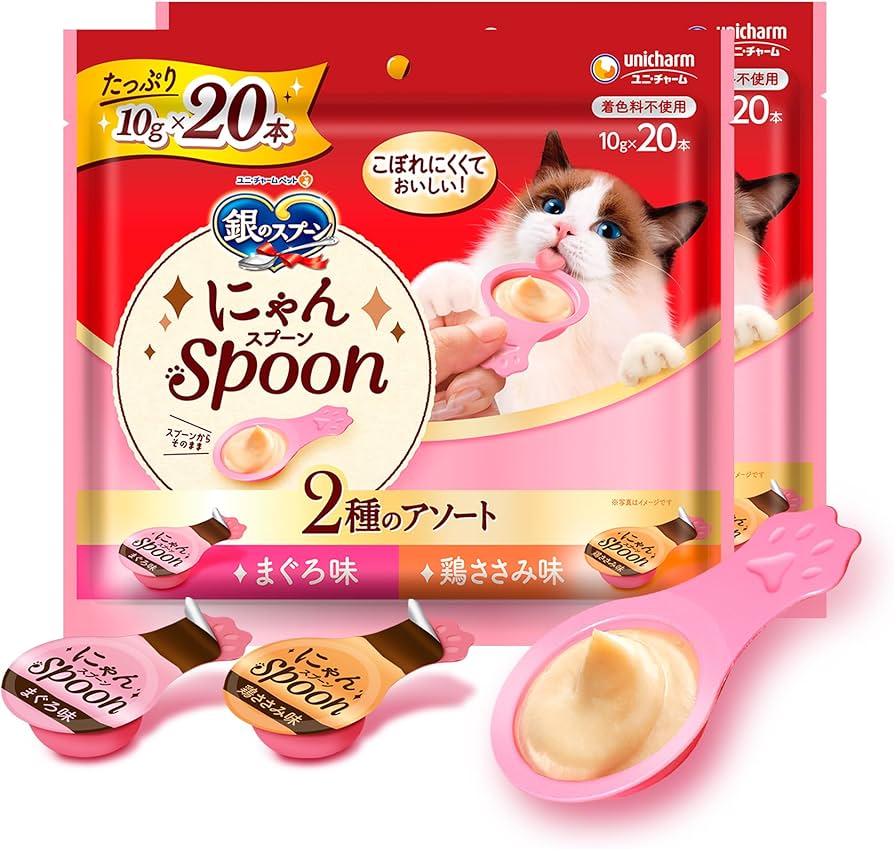Amazon.co.jp: 銀のスプーン にゃんSpoon 2種のアソート まぐろ・鶏