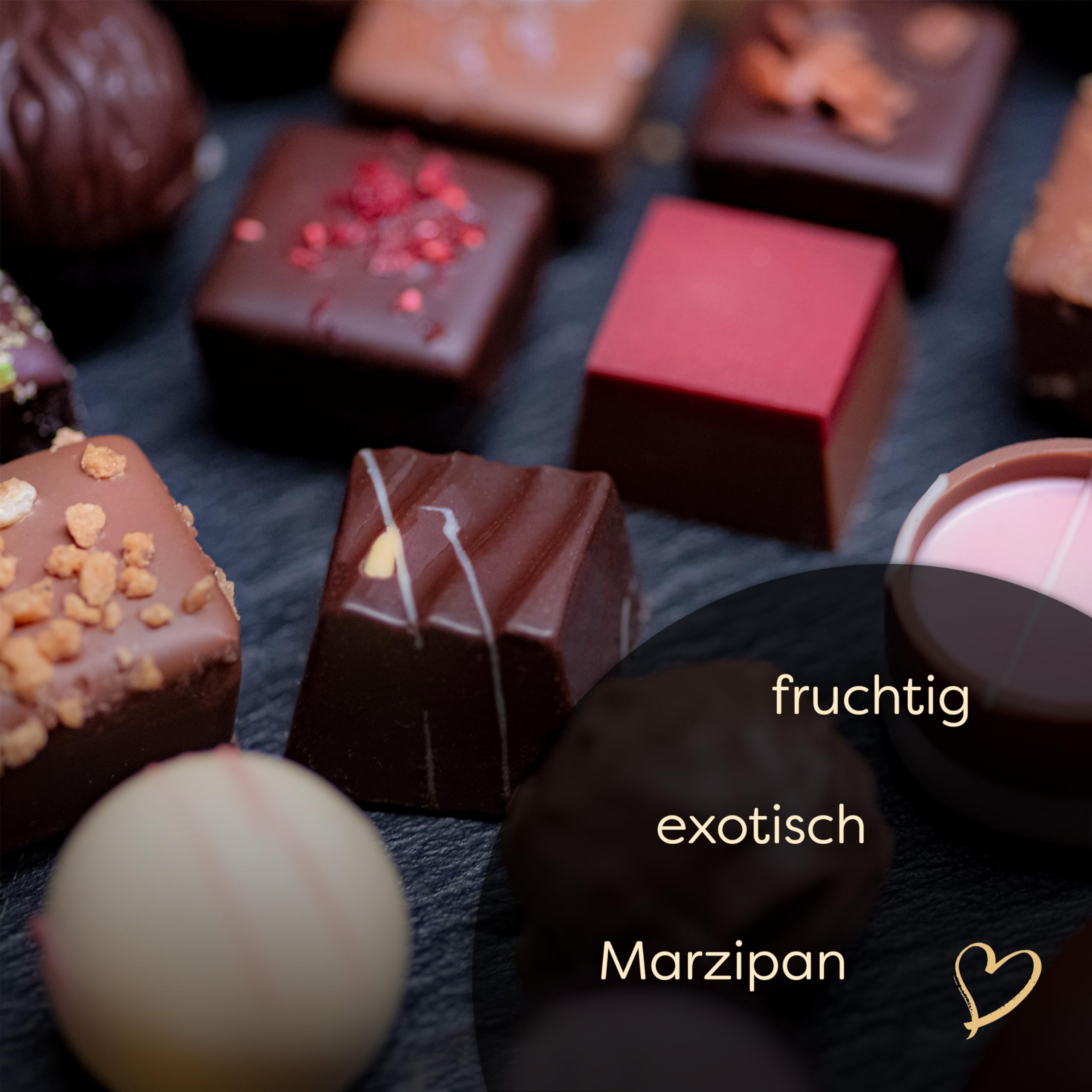 ePralinchen handverarbeitete belgische Luxus-Pralinen | Marzipan Edition 450g | bunte Marzipanmischung mit Orange, Pistazie, Champagner uvm. | mit Alkohol | köstliche Schokolade made in Belgium
