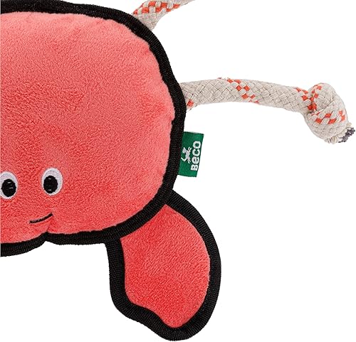 Miniatura 9 de Beco Happy Octopus - Juguete para perros, masticar, buscar, chirritar y tirar, doble material, doble costura para mayor durabilidad, fabricado con