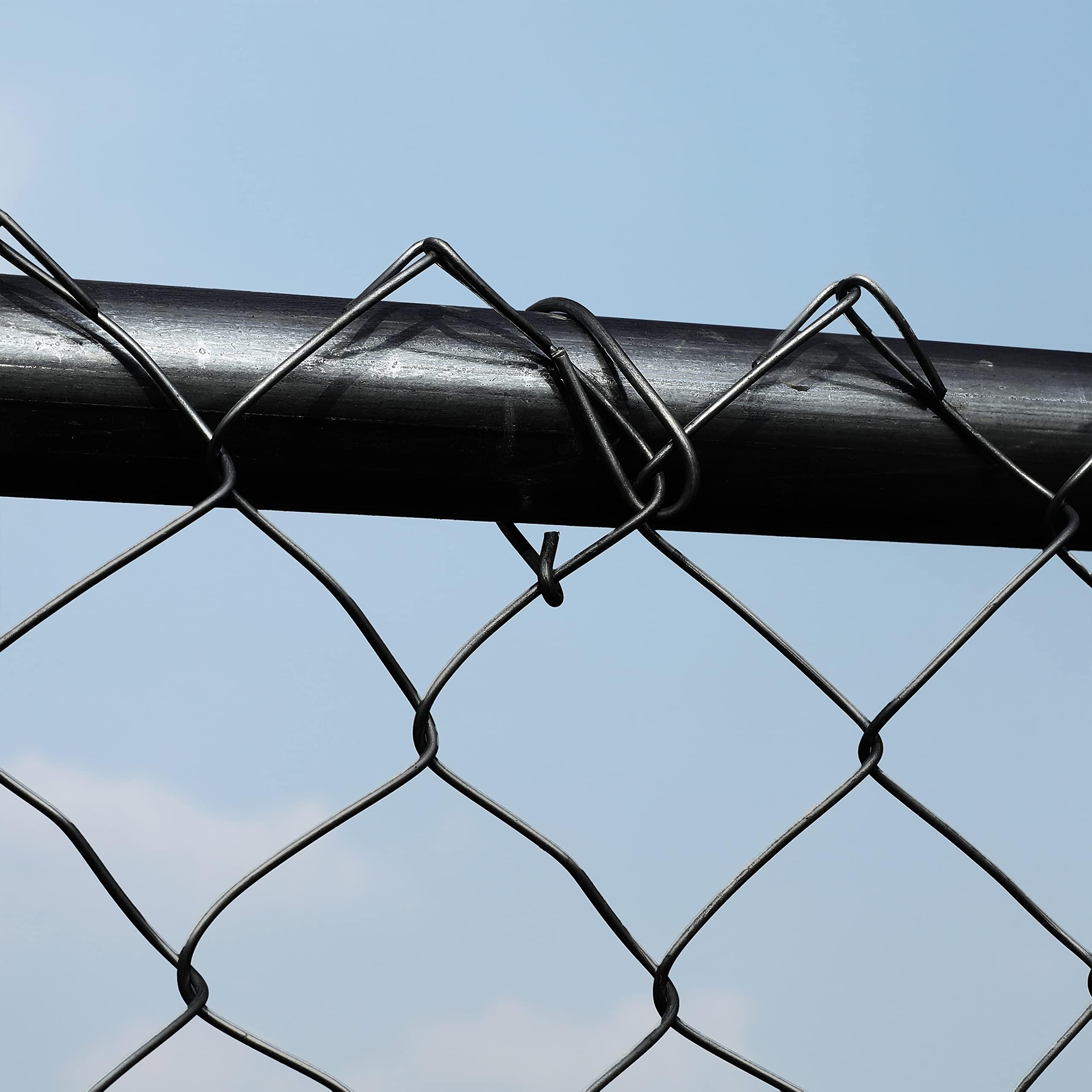 Amazon.com : ALEKO Galvanized Steel Chain Link Fence | Complete Kit | 6 x  50 Ft | 9.5-AW Gauge | Black | KITCLFB9.5G6X50 : Patio, Lawn & Garden