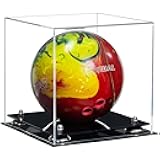Better Display Cases Acrylic Bowling Ball Display Case with Risers