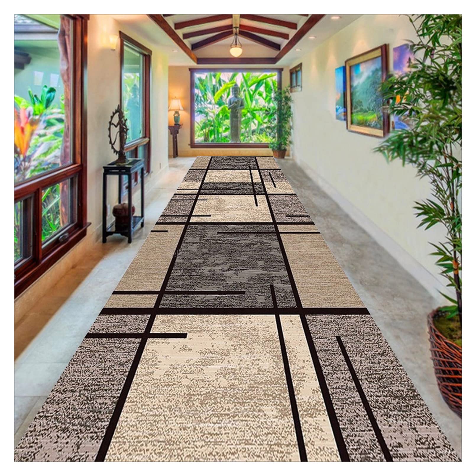Tapis décoratif d'intérieur lavable pour créer un salon cosy et une chambre douce