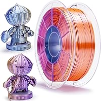 Vista 34 de ZIRO - Rápido cambio de color PLA, filamento de gradiente de color de 1.75mm, filamentos de PLA arcoíris brillantes, compatible con la mayoría