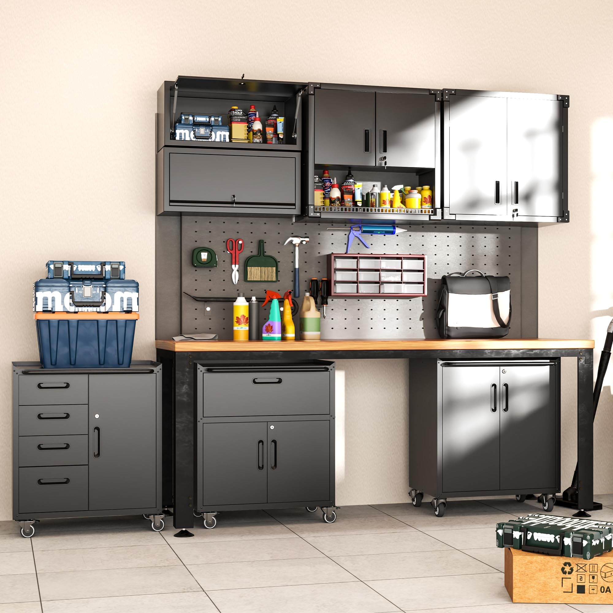 Amazon.co.jp: DARTIIA 金属製ウォールキャビネット アップフリップ