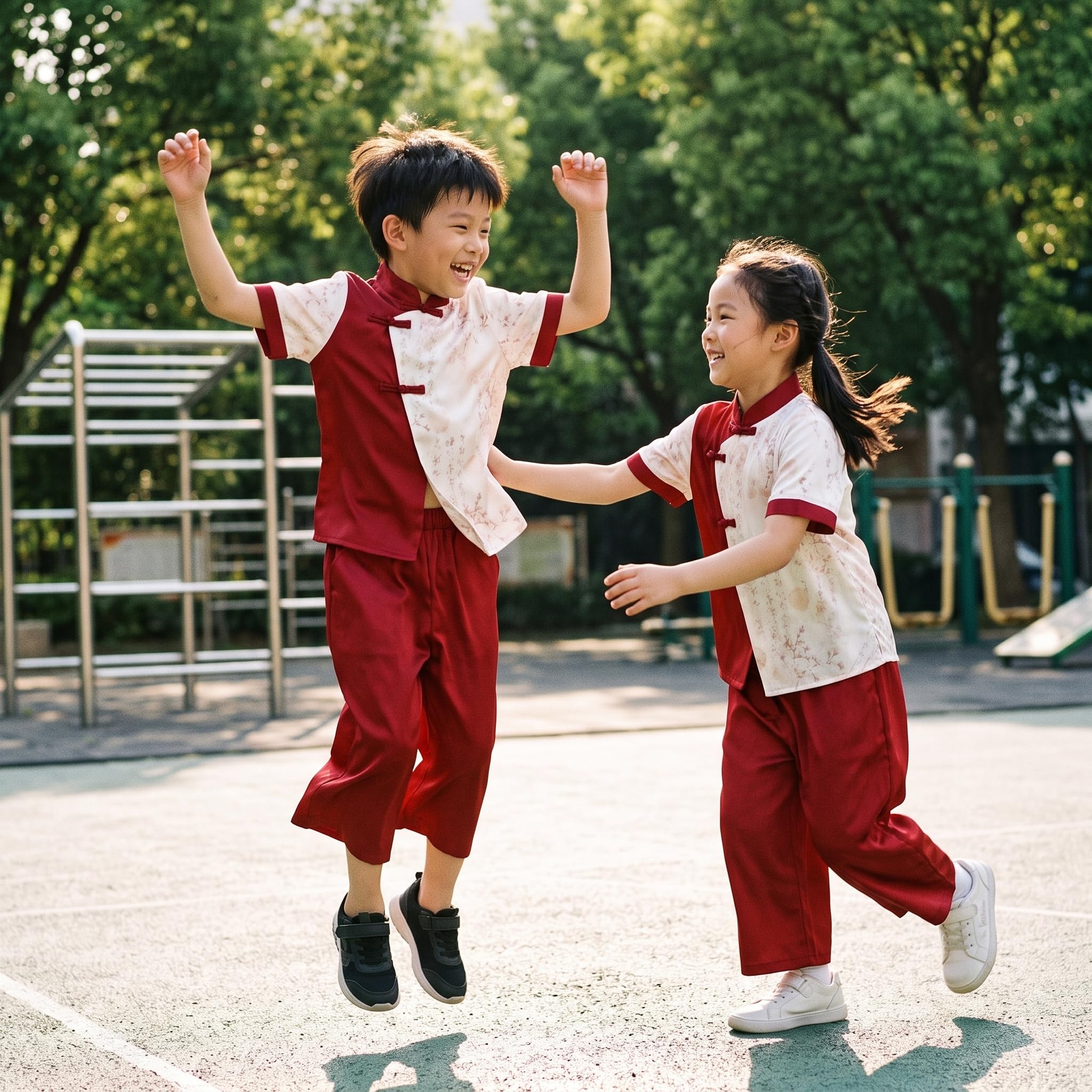Uniforme Escolar para Niño, Conjunto Dos Piezas Estilo Algodón