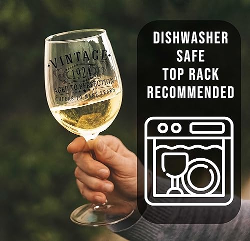 Miniatura 515 de Spotted Dog Company Copa de vino con tallo de 16 onzas con estampado vintage de 1973 – Regalos de cumpleaños 52 para mujeres – Saludos a los 52 años