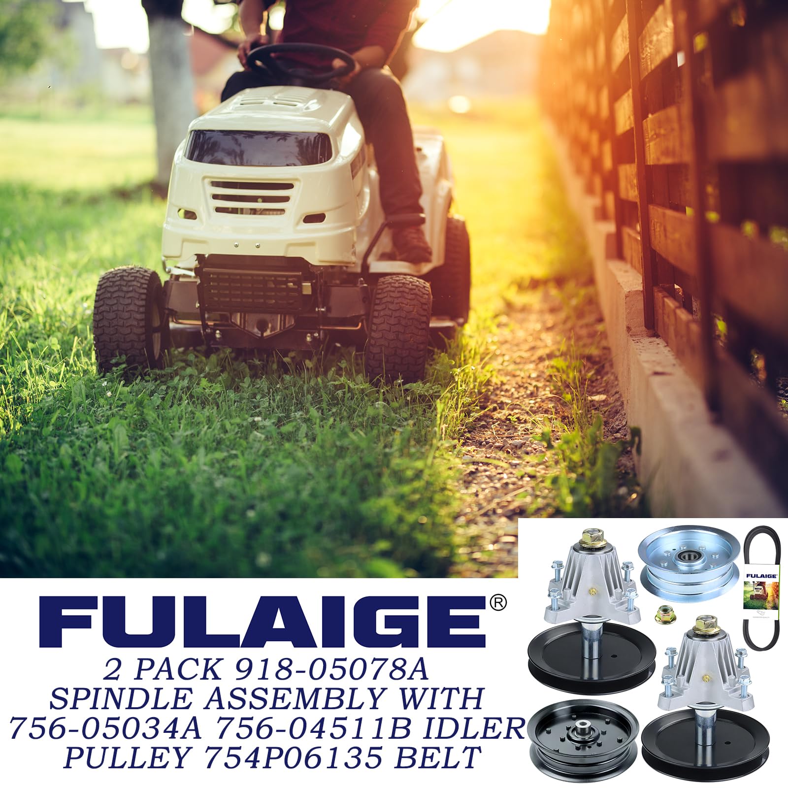 Amazon.com : FULAIGE 2 Pack 918-05078A Spindle Assembly with 756