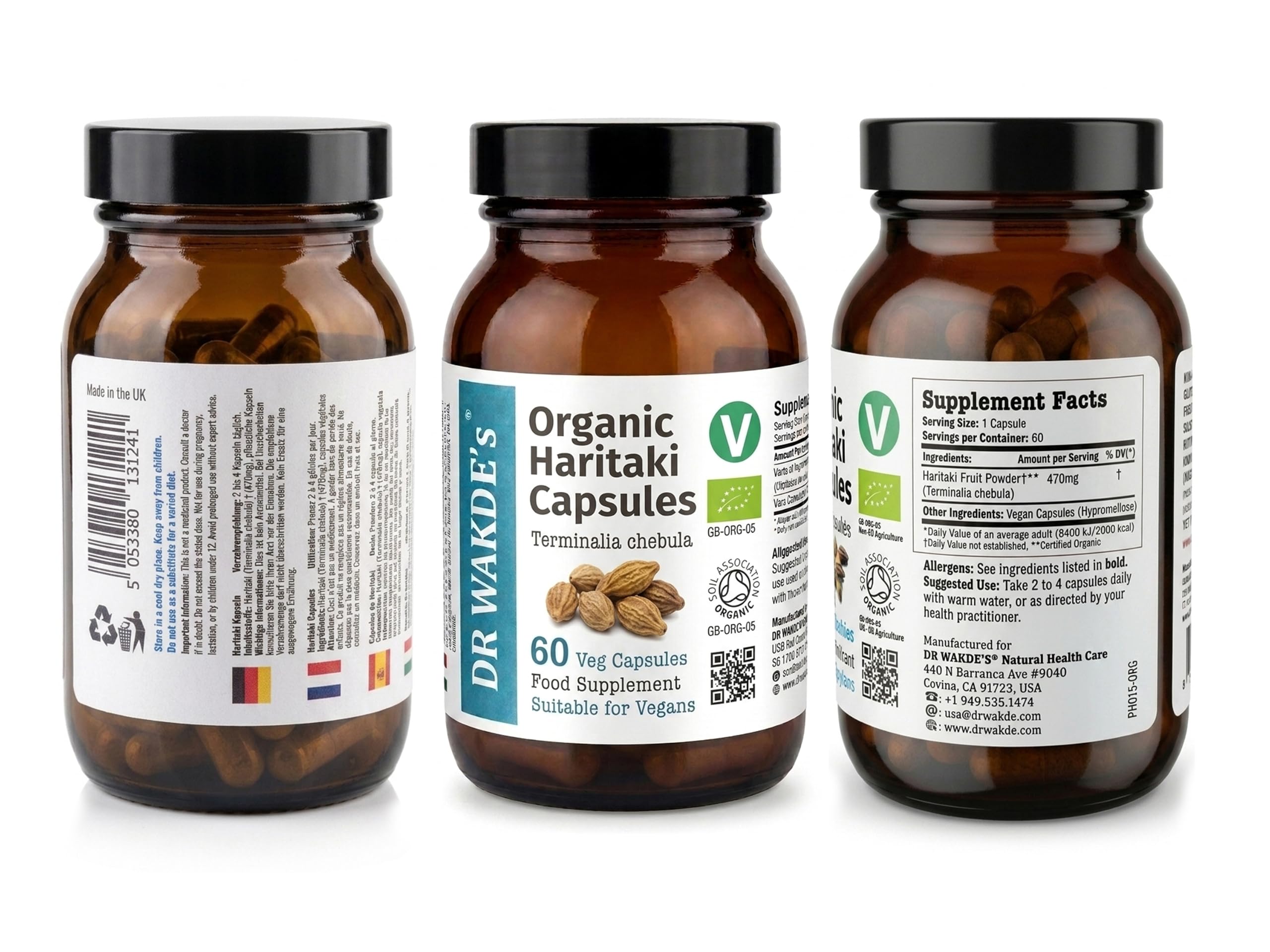 Haritaki Capsules (Terminalia chebula/Hirda)