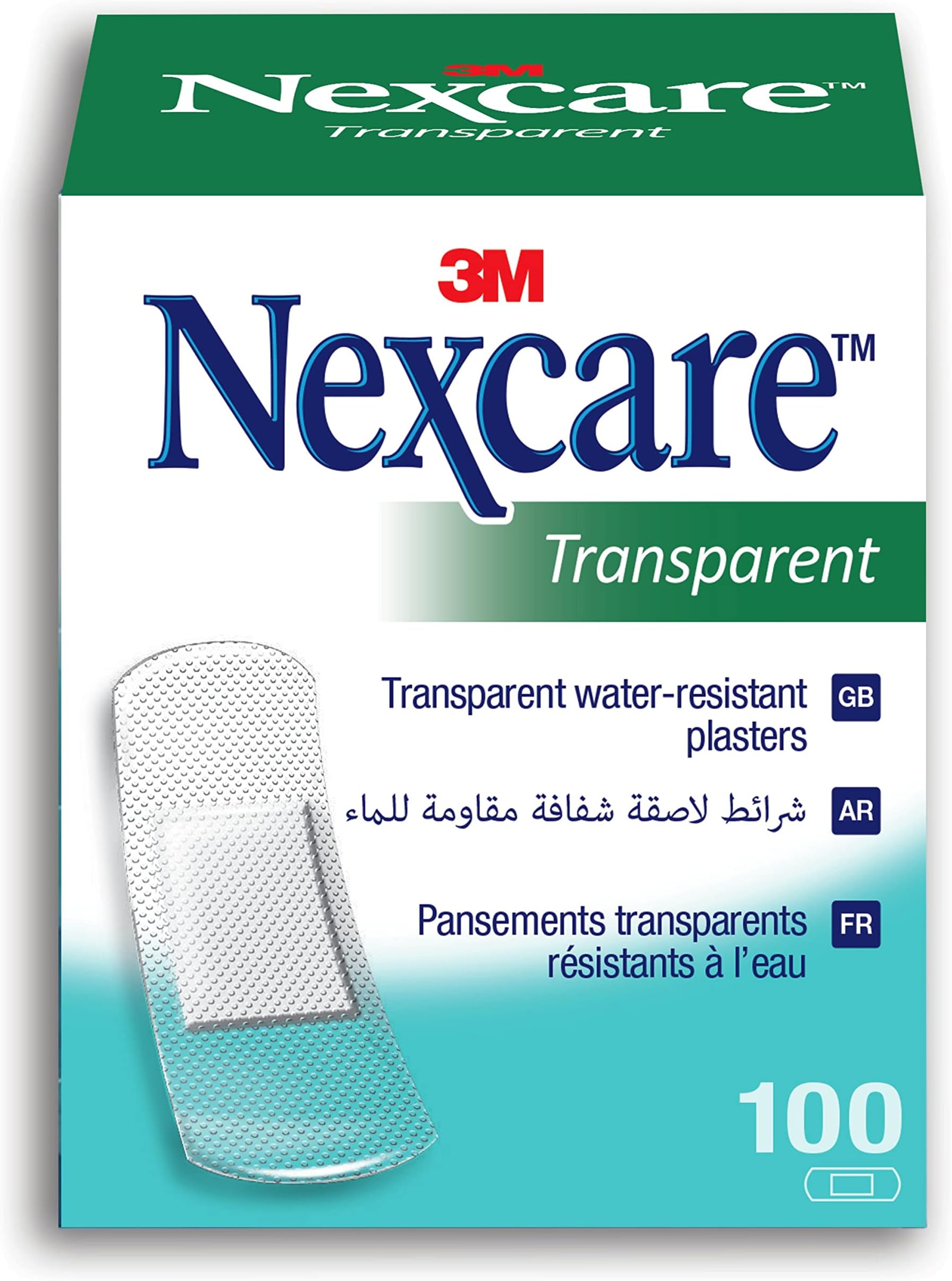 Nexcare 3M Tb-100 Transparent Bandage, 100'S, One Size