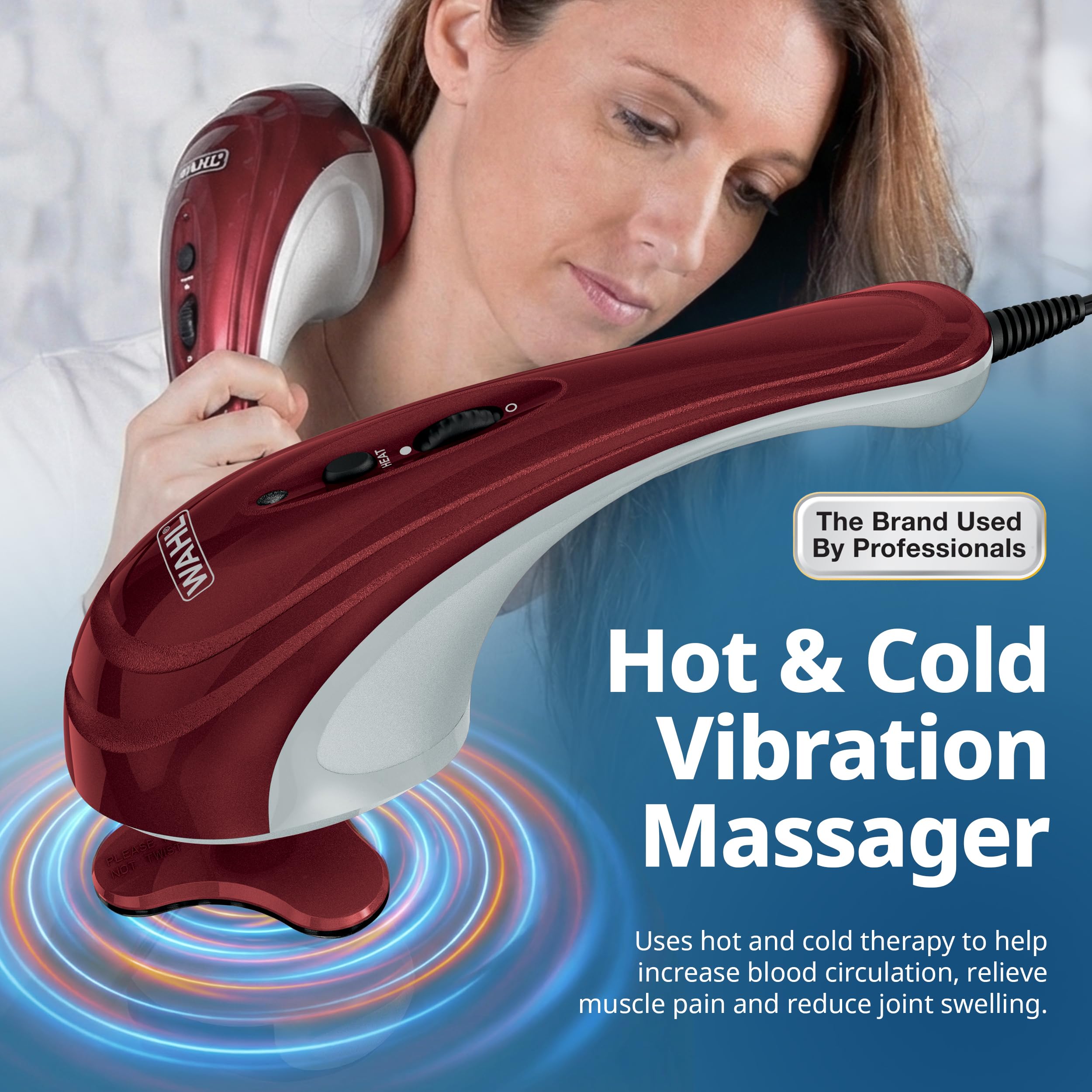 Amazon.com: Wahl Hot Cold Therapeutic Light Vibratory Corded Massager, Soothing Vibratory Massage, Relieve Muscle Pain and Reduce Swelling from Chronic Pain, FSA Eligible, Model 4295-400 Amazon.com: Wahl Hot Cold Therapeutic Light Vibratory Corded Massager, Soothing Vibratory Massage, Relieve Muscle Pain and Reduce Swelling from Chronic Pain, FSA Eligible, Model 4295-400