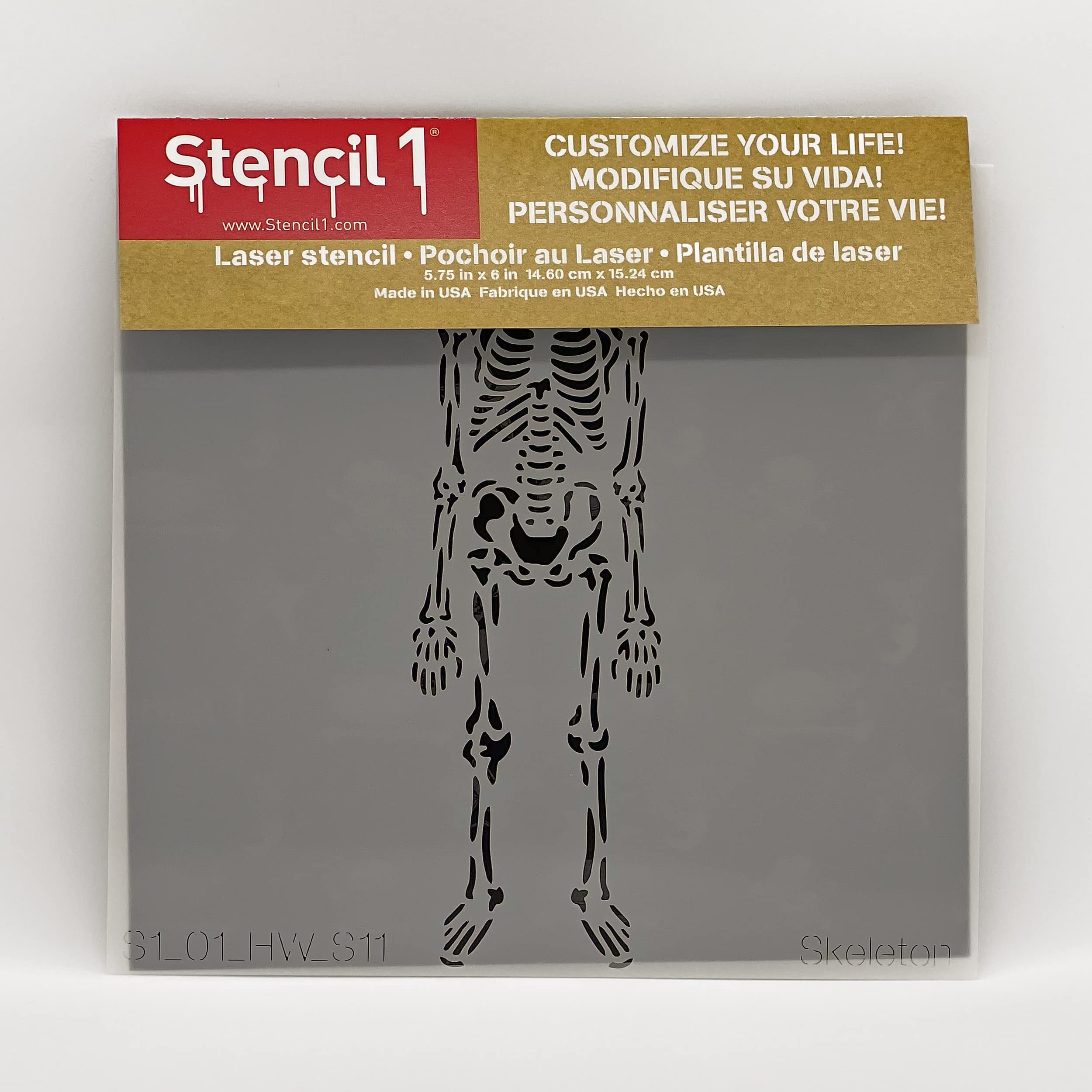 Stencil1 x 6-inch Stencil-Skeleton - Image 5