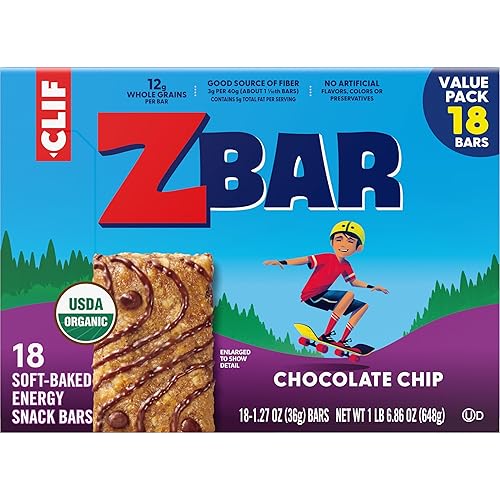 Miniatura 14 de Zbar - Barras de chocolate con chispas de chocolate - Barritas energéticas horneadas suaves - Sin OMG - 0.42 oz de granos enteros - Barras de