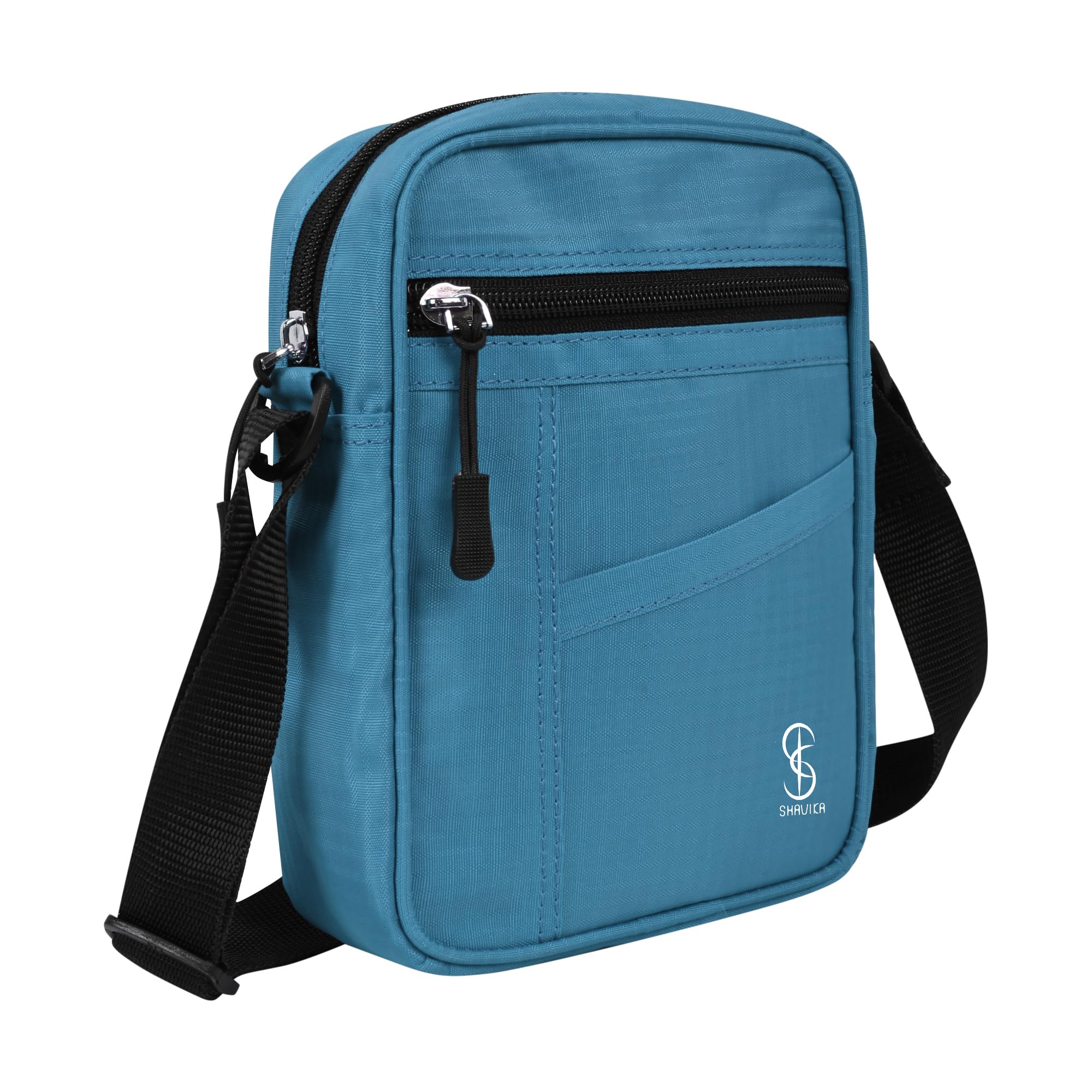 Polyester Sling Cross Body Mobile/Cellphone Bag Travel Office Business Messenger one Side Shoulder Pouch Bag for Men and Women-image-35
